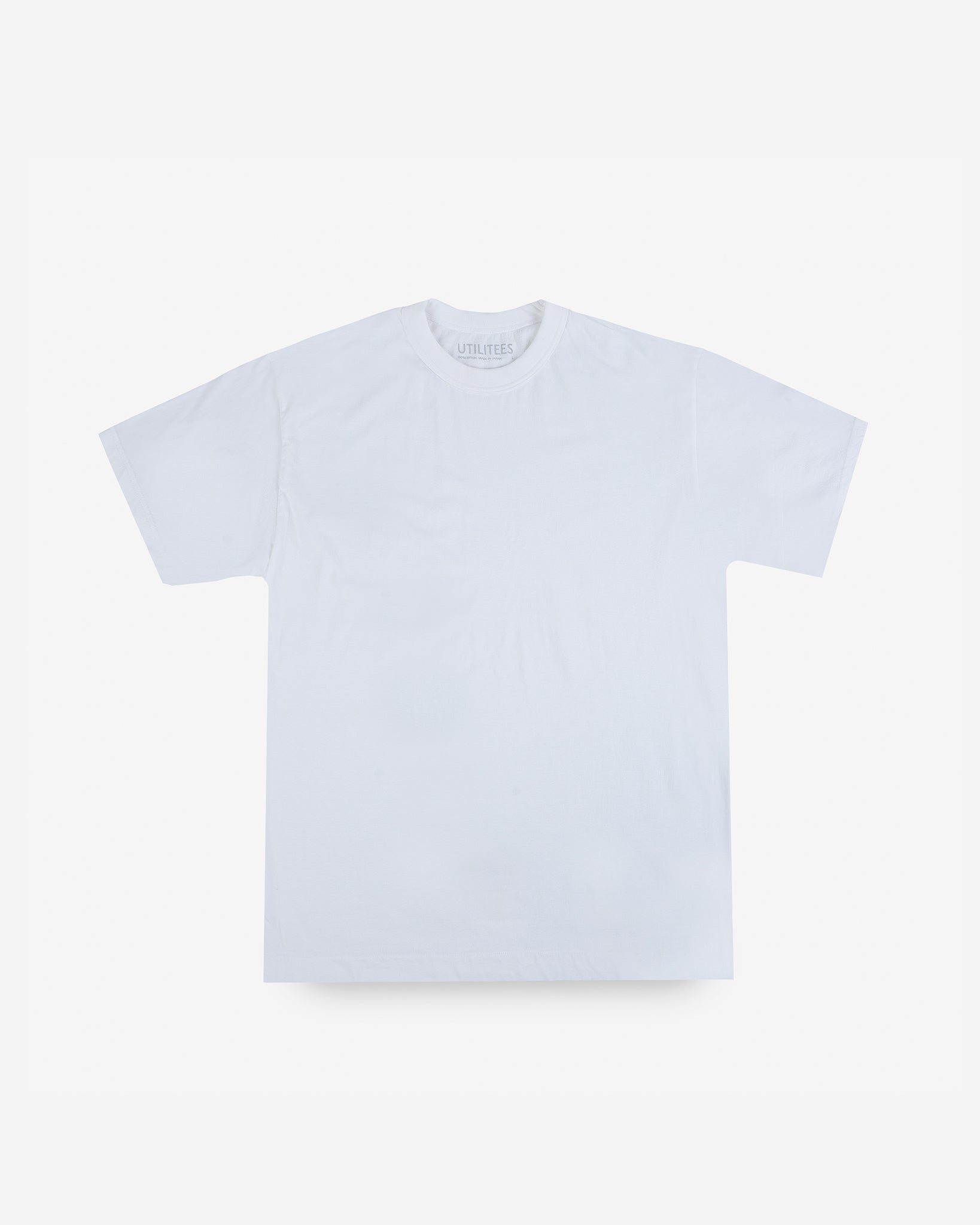 UTILITEES - 5.5oz Loopwheel Crew Neck T-Shirt - White
