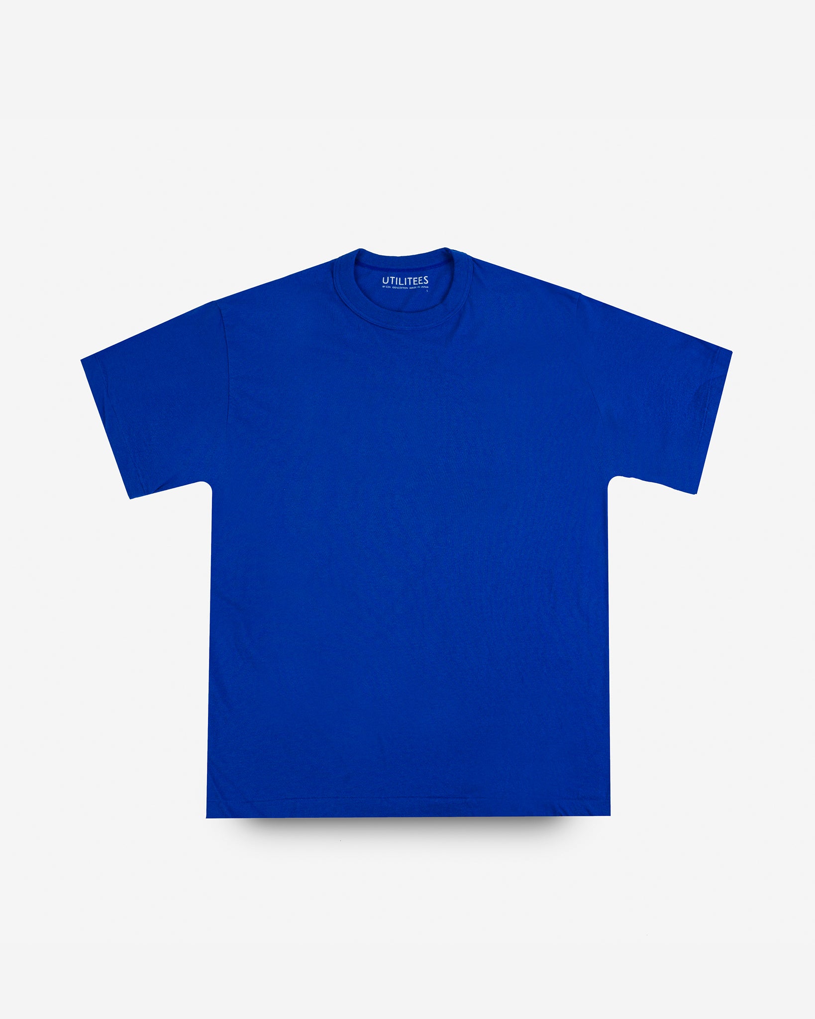 UTILITEES - 5.5oz Loopwheel Crew Neck T-Shirt - Royal Blue