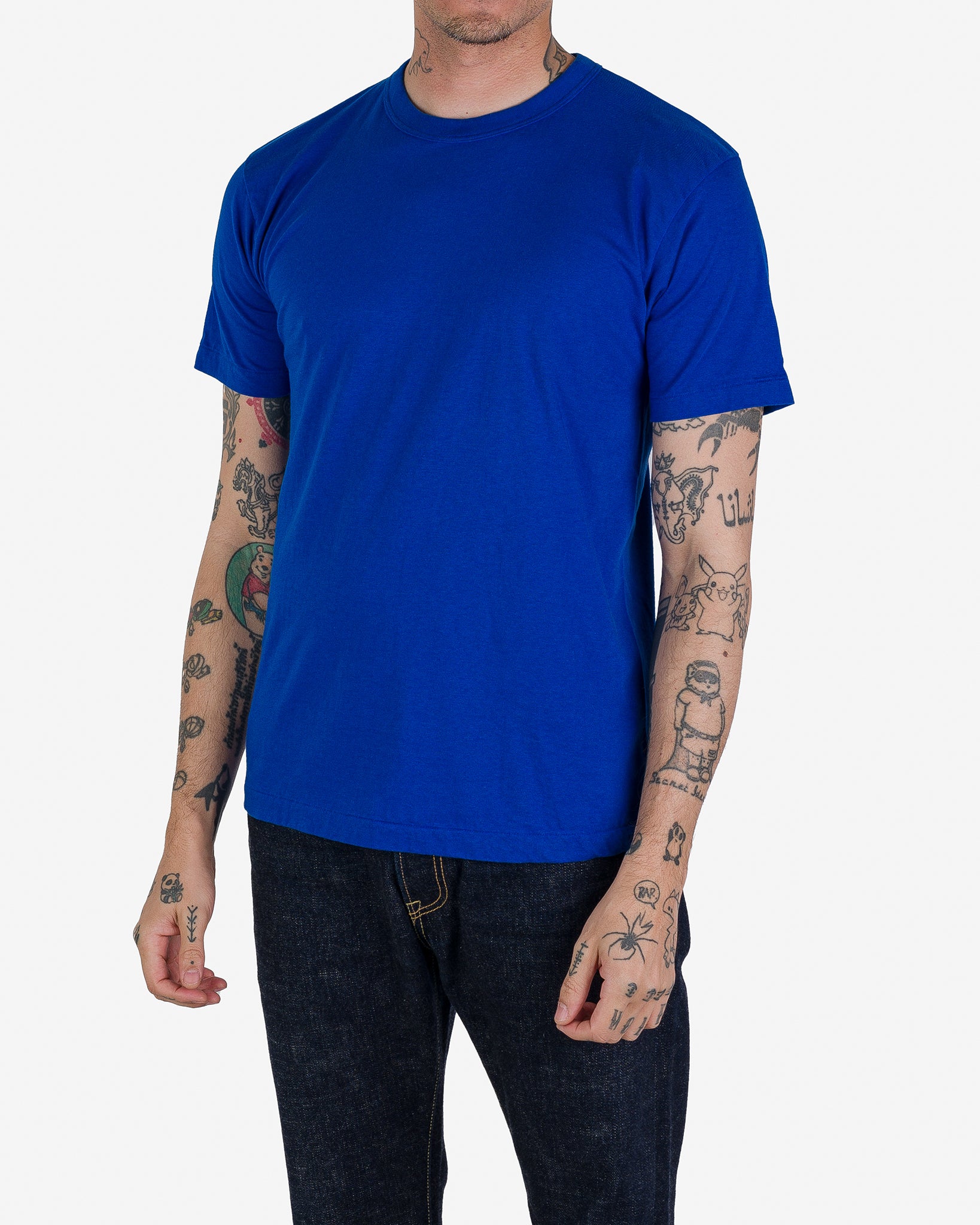 UTILITEES - 5.5oz Loopwheel Crew Neck T-Shirt - Royal Blue