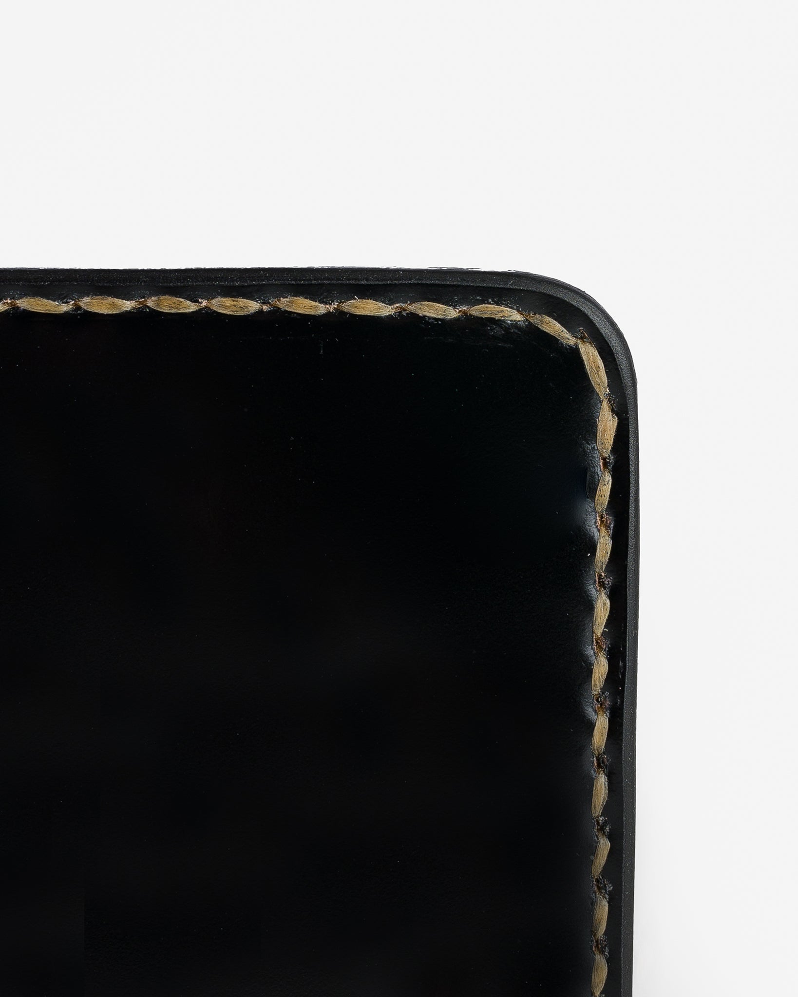 Slimline Small Shell Cordovan Wallet - Black – Iron Heart
