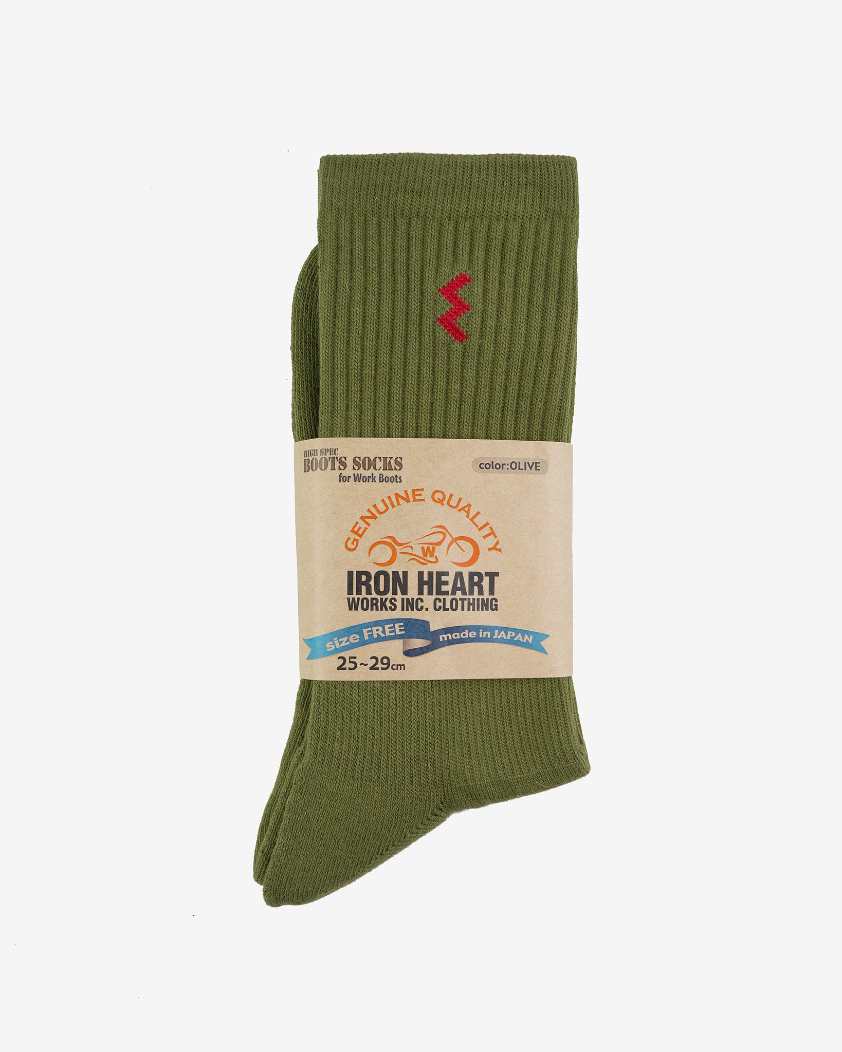 Iron Heart Work Boot Socks - Olive