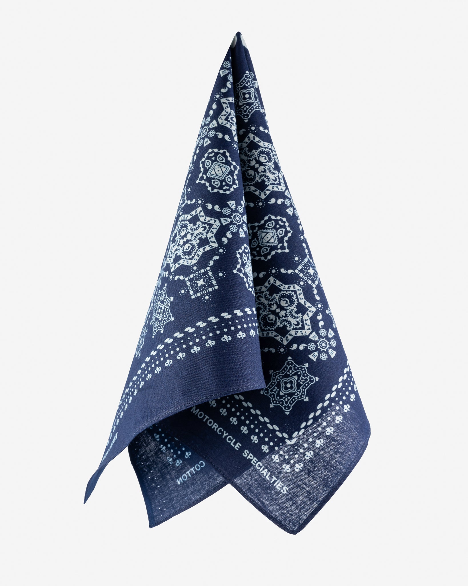Iron Heart “Bell” Print Bandana - Indigo