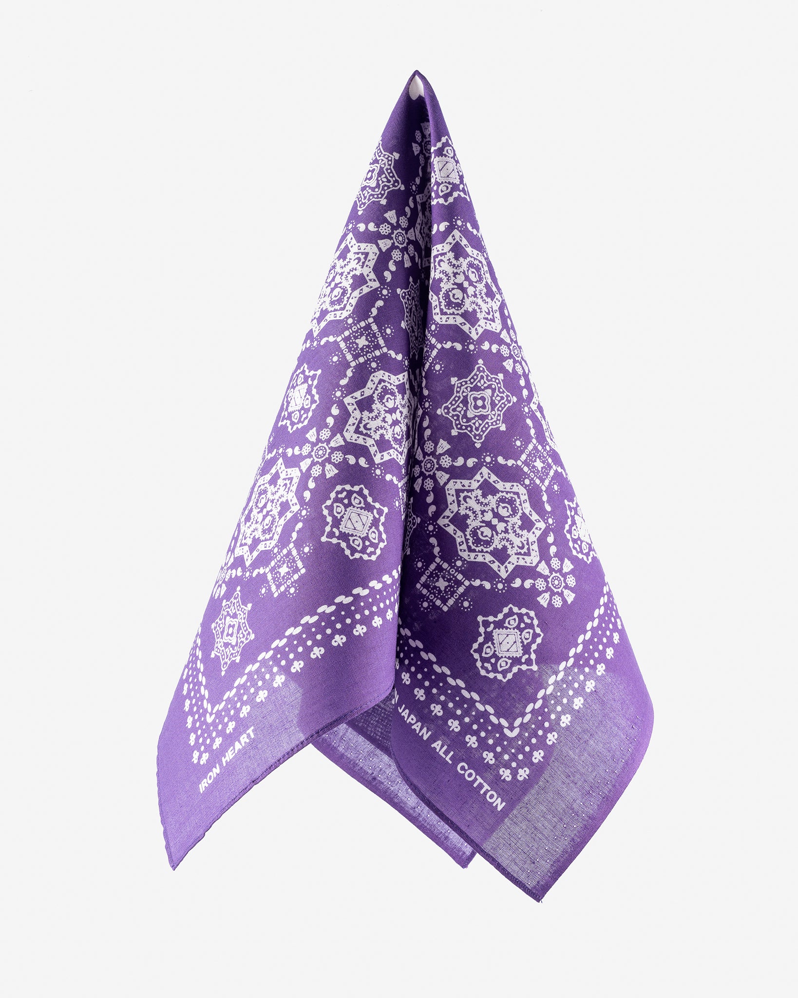 Iron Heart “Bell” Print Bandana - Purple