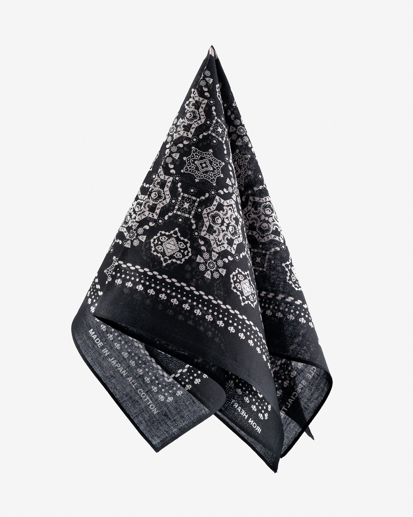 Iron Heart “Bell” Print Bandana - Black
