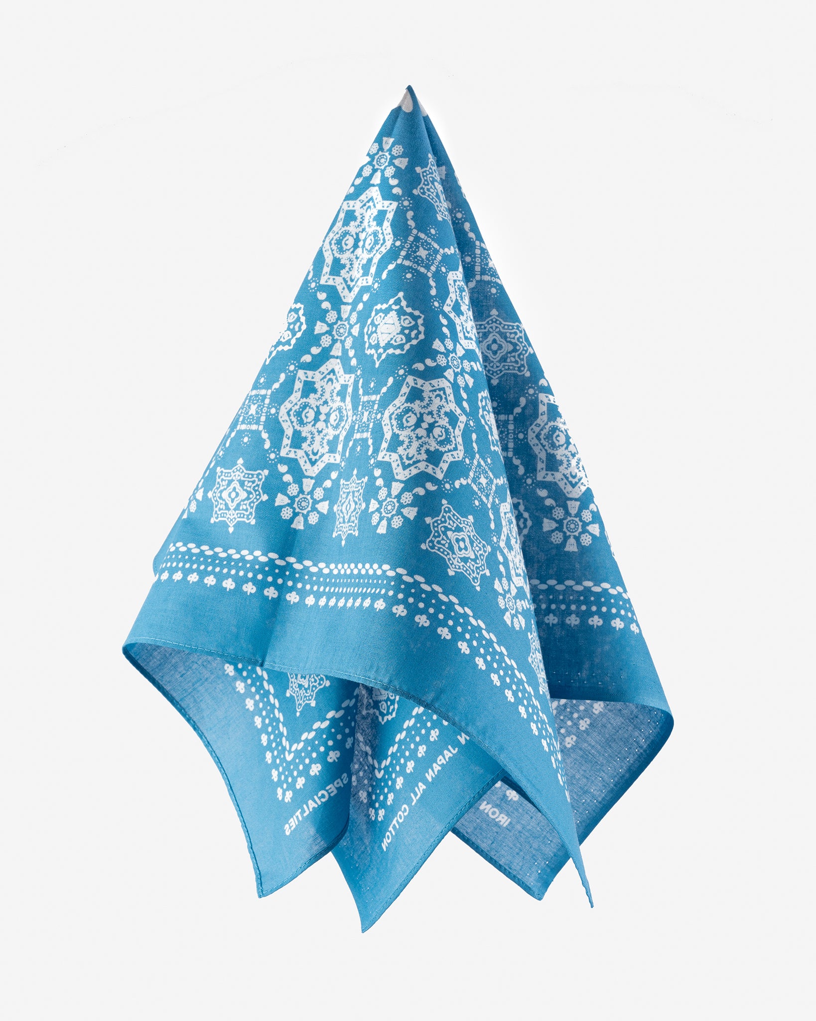 Iron Heart “Bell” Print Bandana - Blue