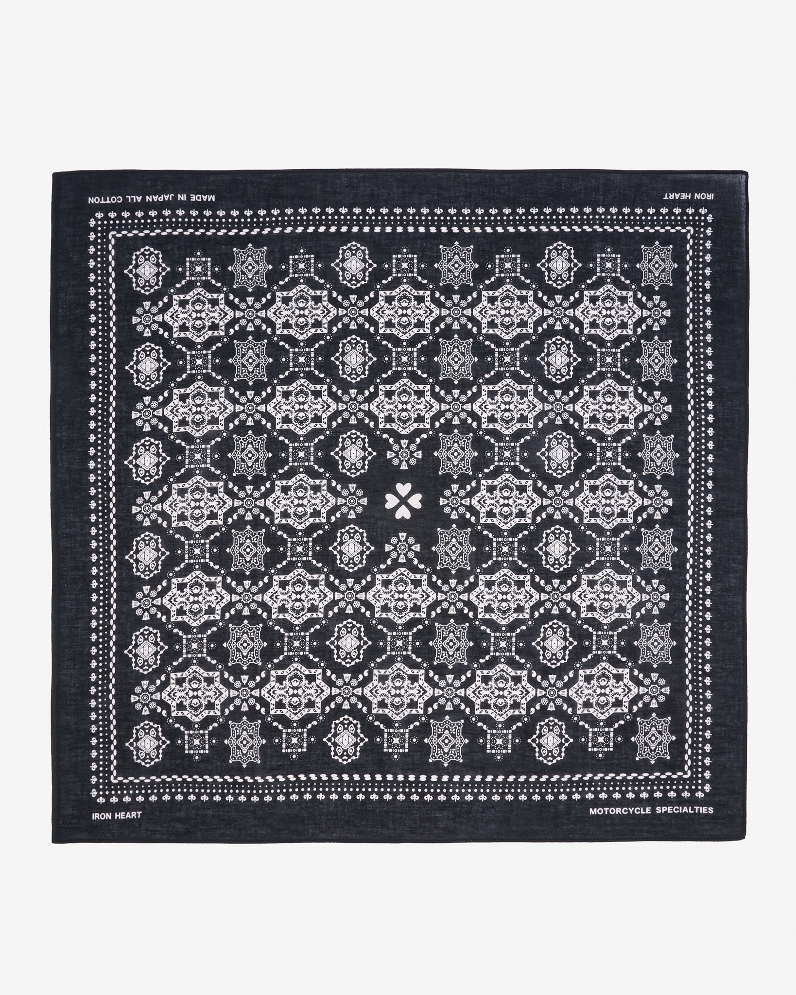 Iron Heart “Bell” Print Bandana - Black