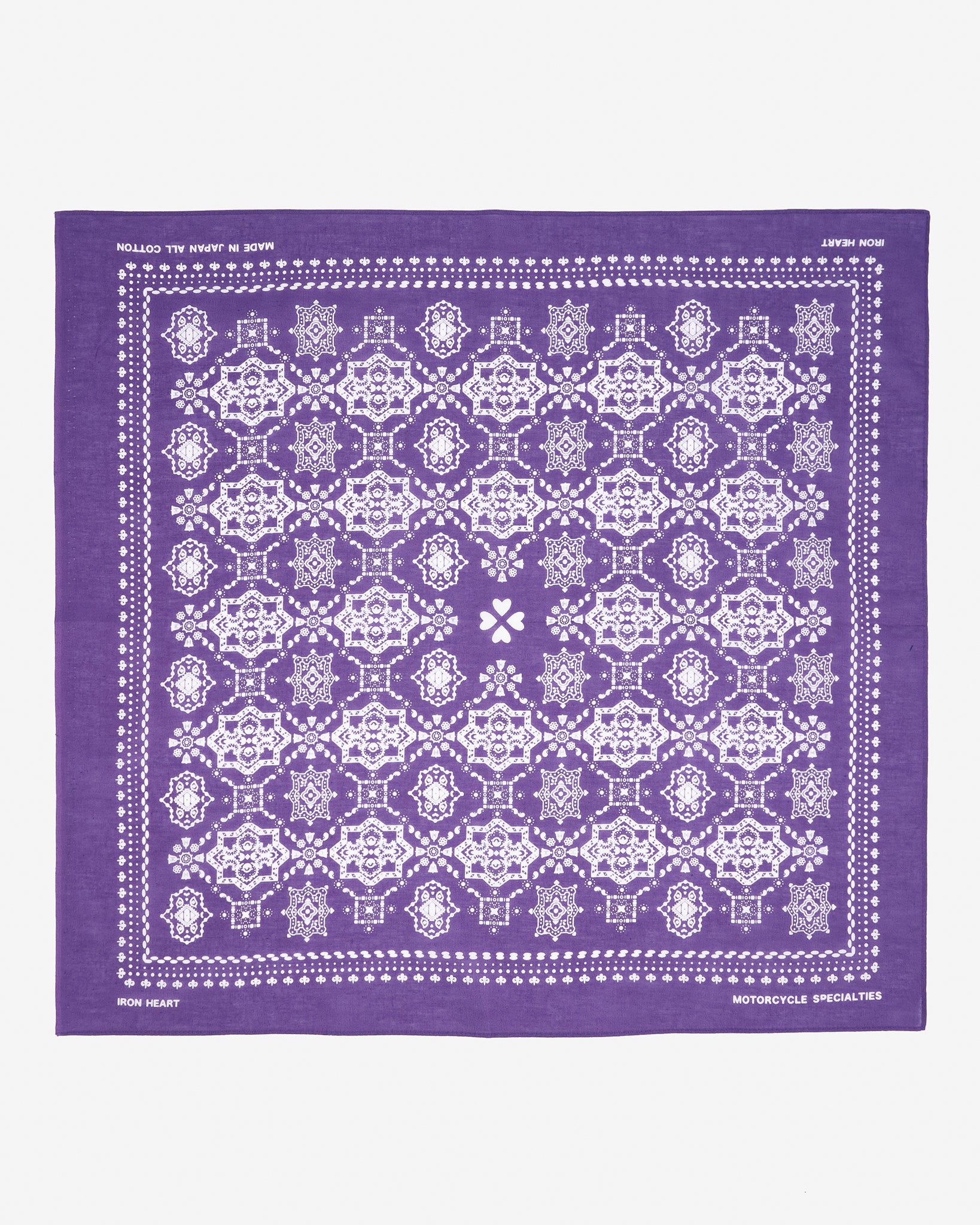 Iron Heart “Bell” Print Bandana - Purple