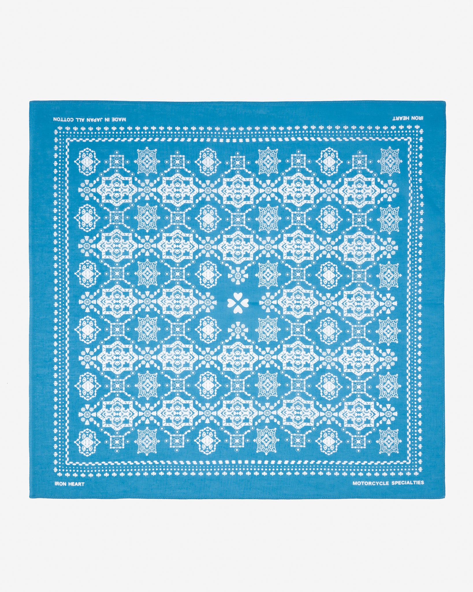 Iron Heart “Bell” Print Bandana - Blue