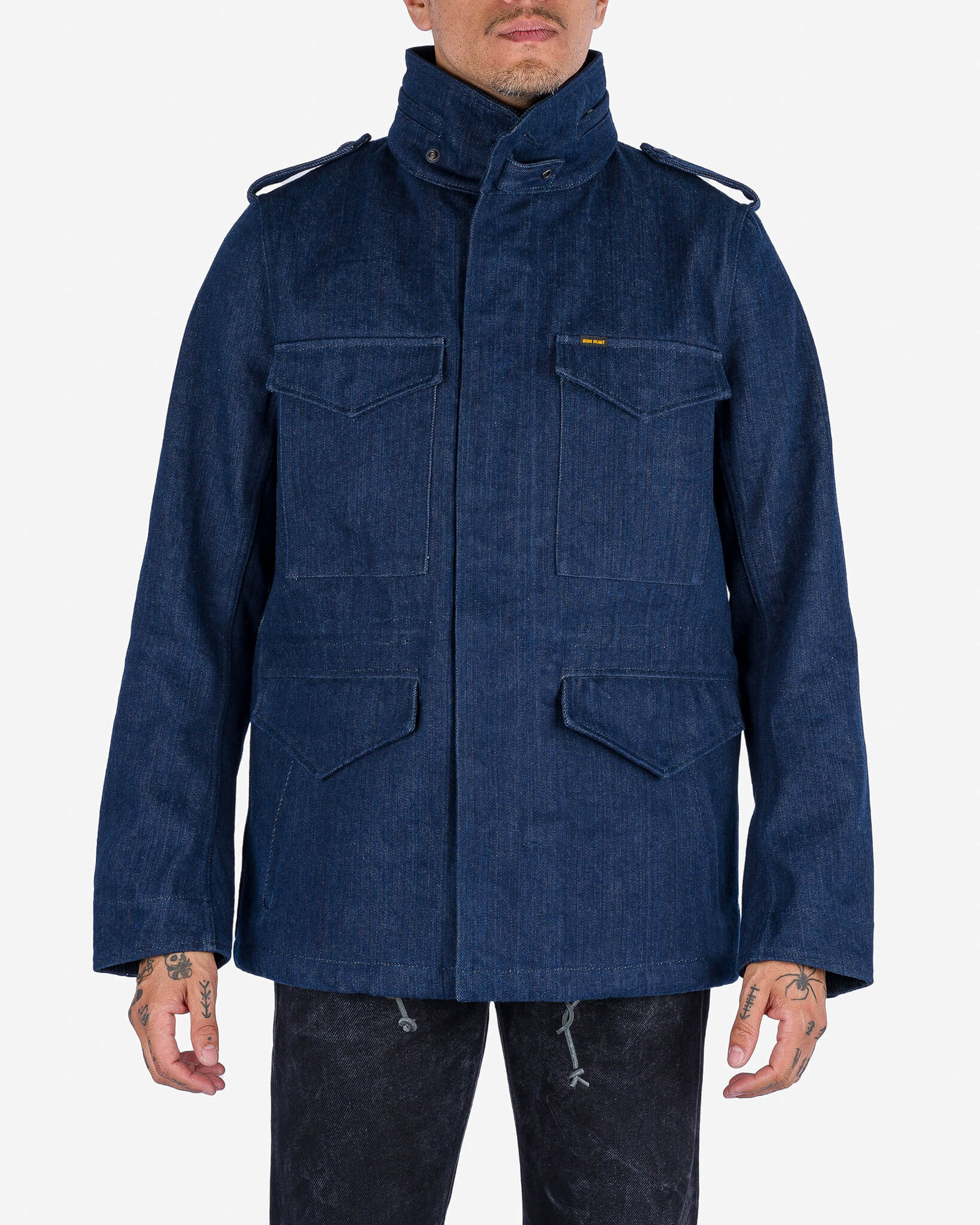 16oz Natural Indigo Selvedge Denim M65 Field Jacket