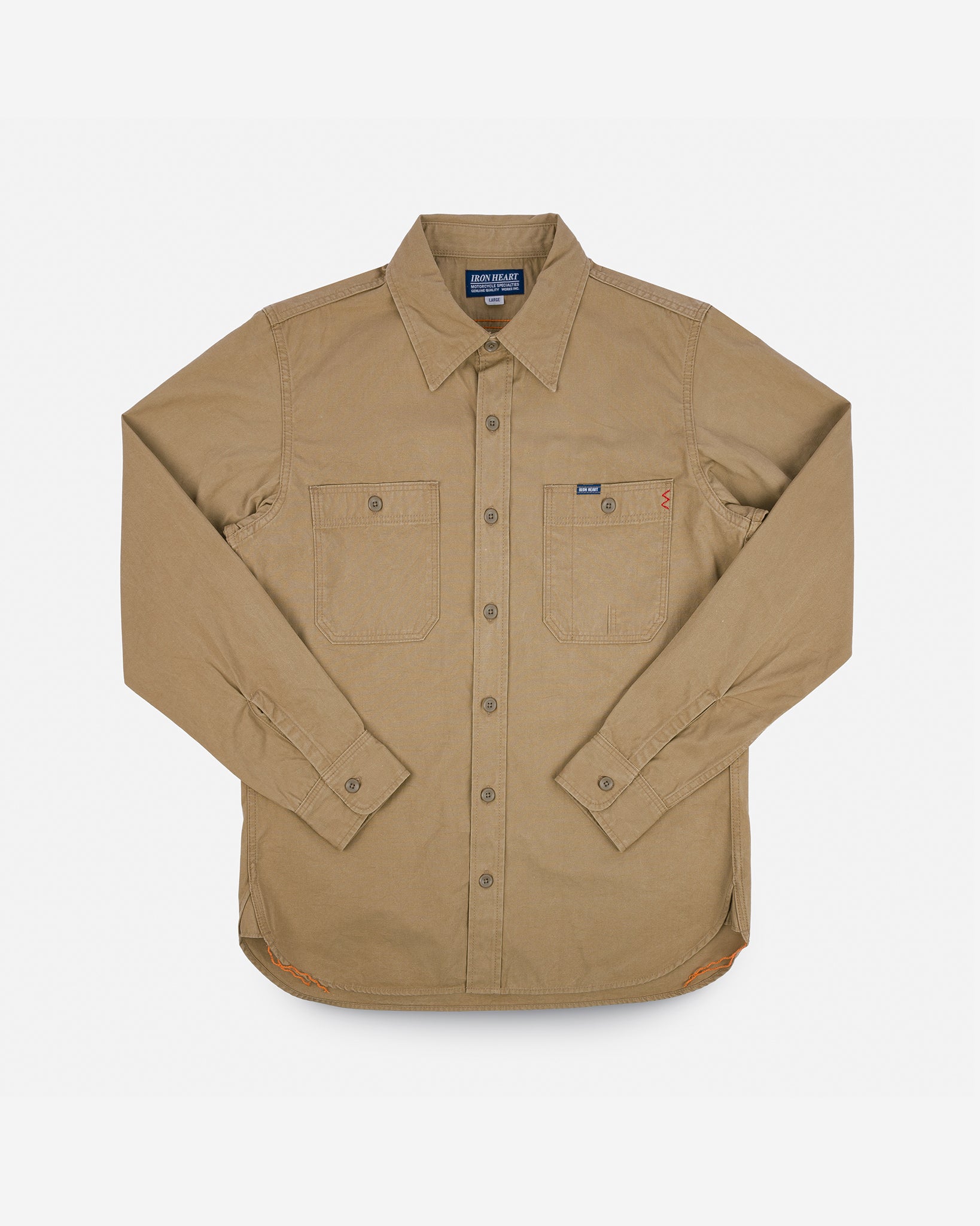 7oz Fatigue Cloth Work Shirt - Khaki
