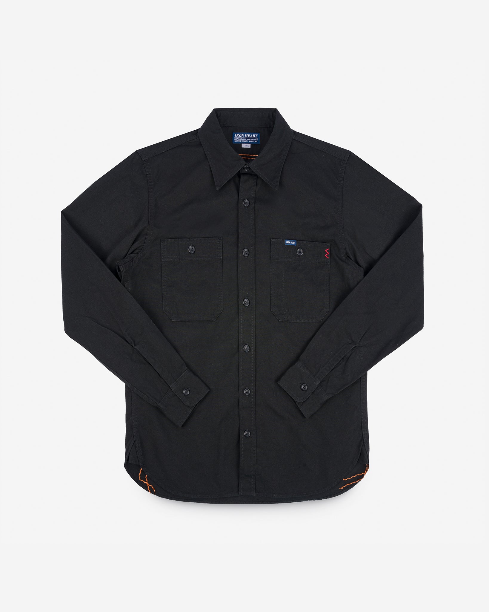 7oz Fatigue Cloth Work Shirt - Black