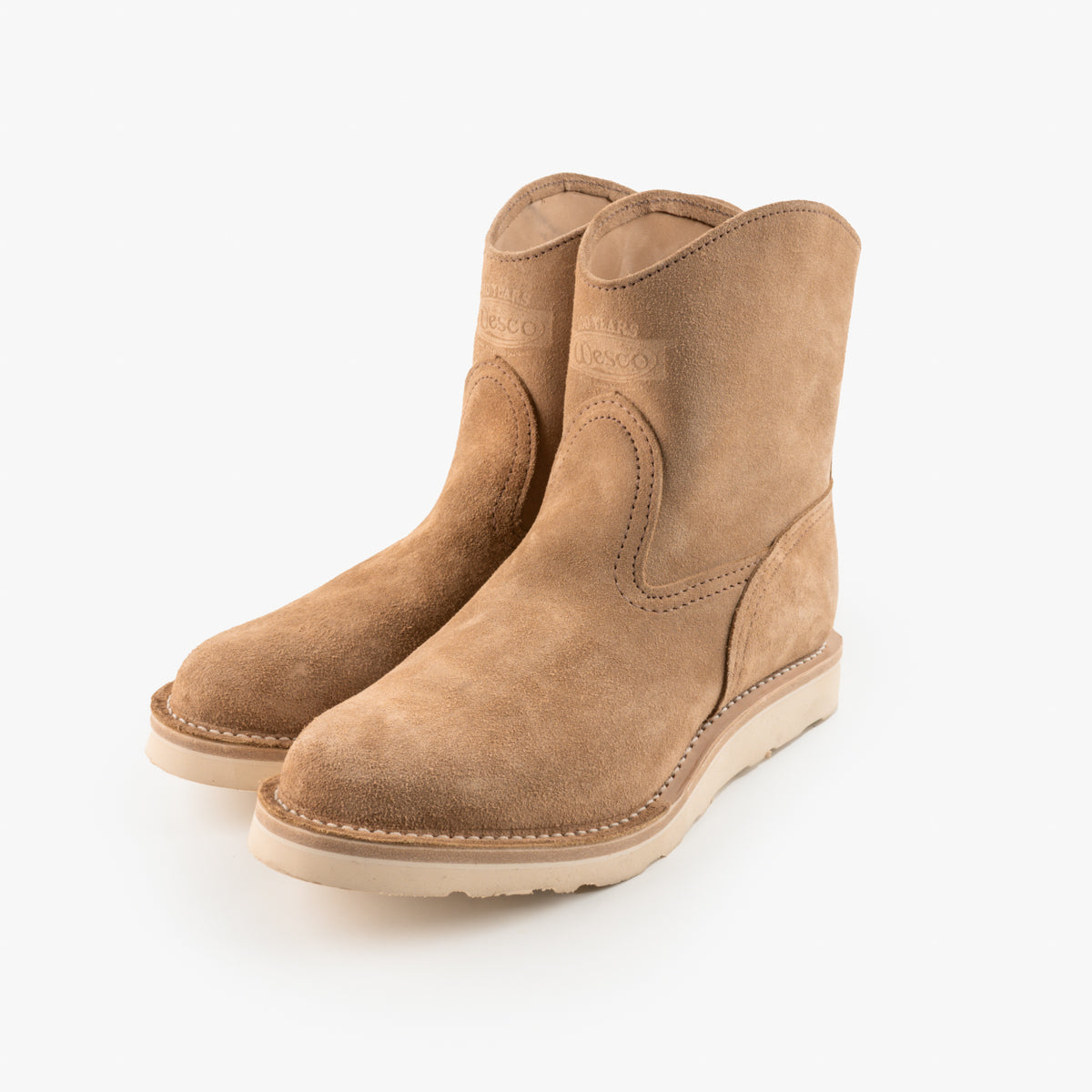 Iron Heart Int'l x Wesco® - 8" Rough-Out Pull-up Morrison Boot - Burlap