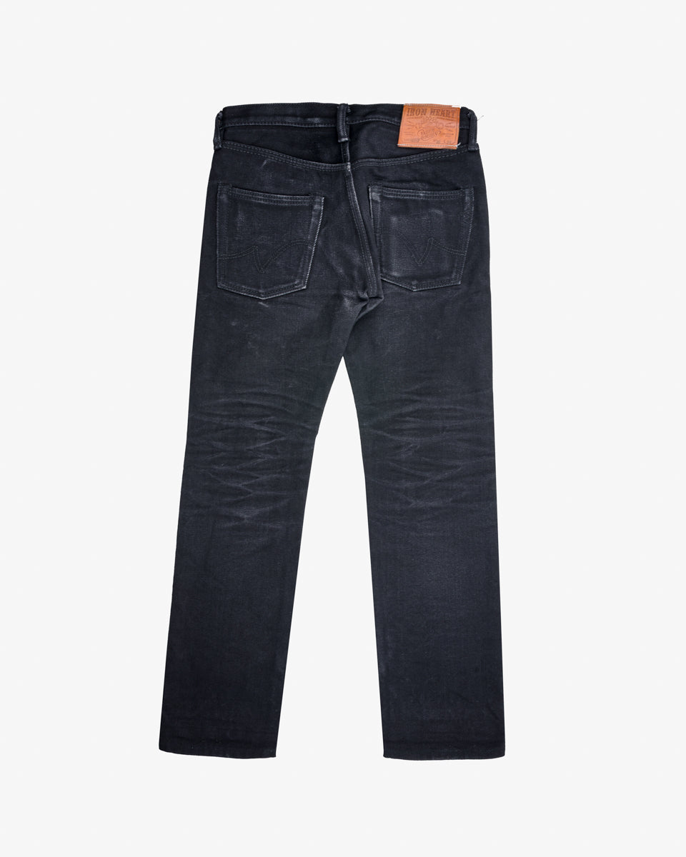 21oz Selvedge Denim Slim Tapered Jeans - Superblack (Fades To Grey) (IHxVS777) Tag 32, Hemmed to 31.5"