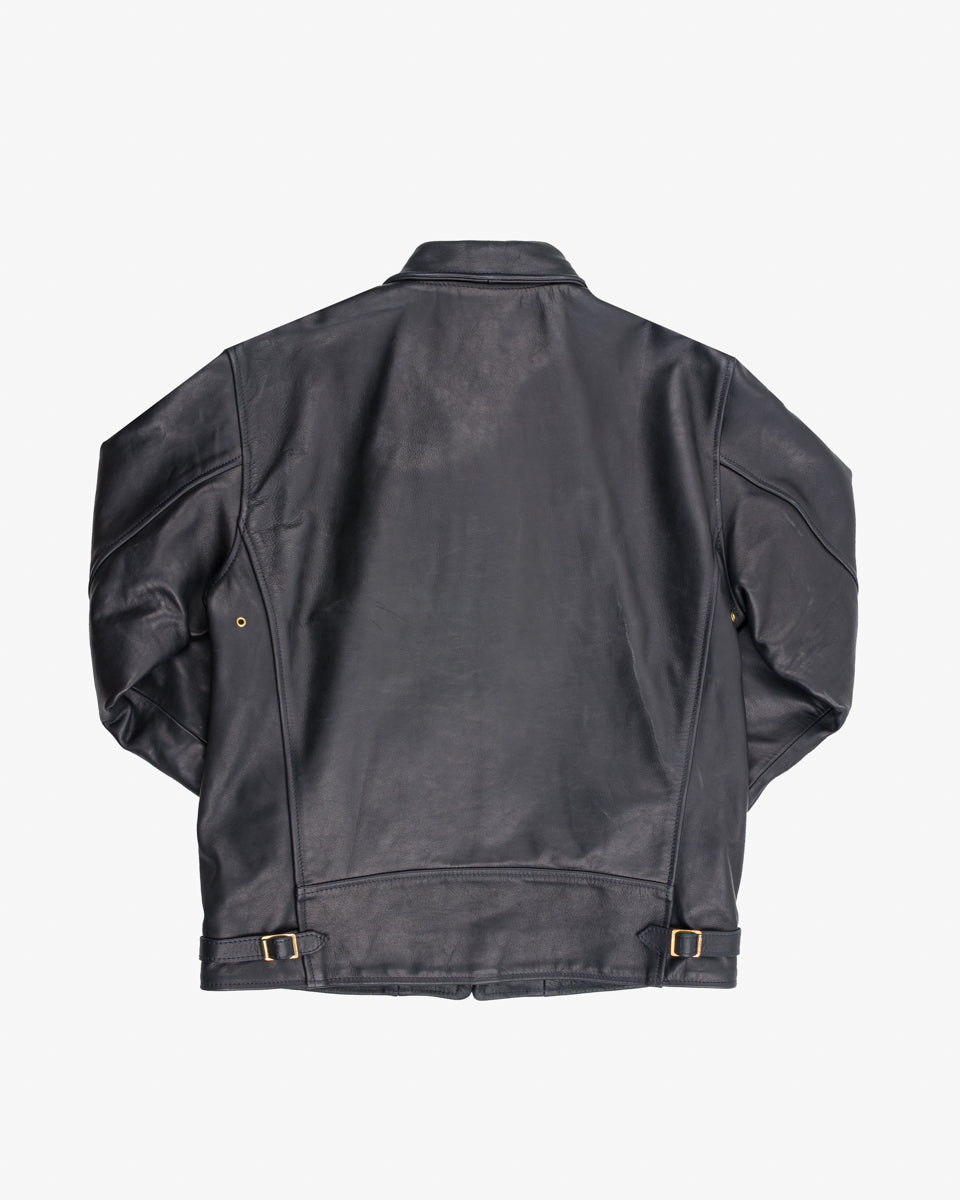 Iron Heart x Simmons Bilt Horsehide Roadster Jacket - Black (IHSB-ROAD-BLK) Size XL