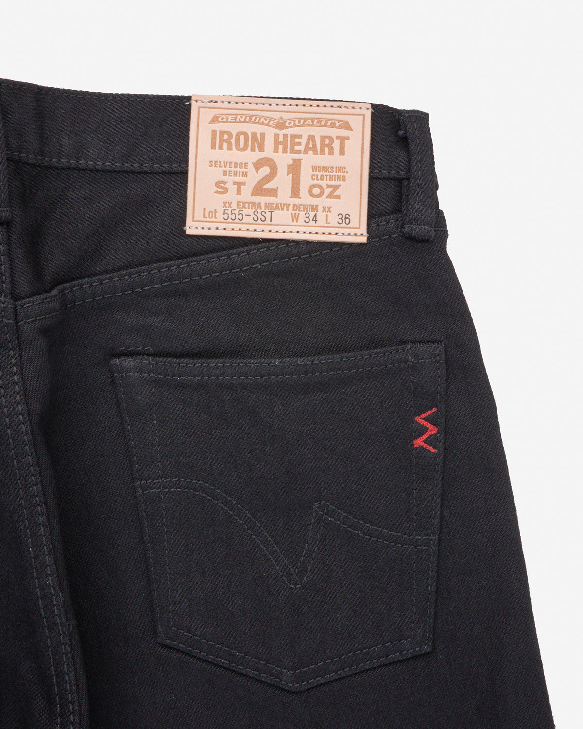 未使用 IRON HEART アイアンハート 555-SST 21oz W34 21oz Shinayaka 