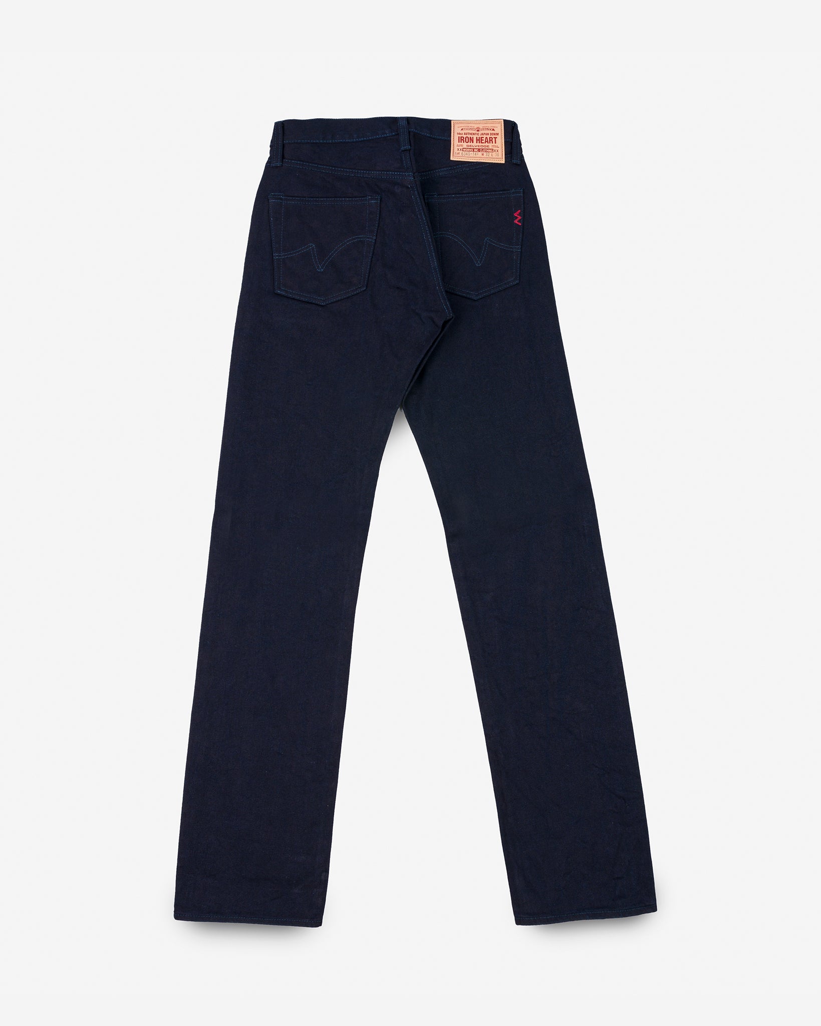 14oz Selvedge Denim Straight Cut Jeans - Indigo/Indigo