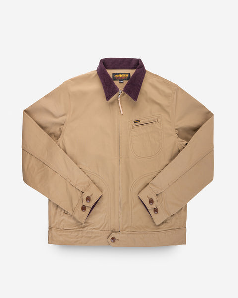 12oz Kurashikizome® Twill Work Jacket - Beige – Iron Heart