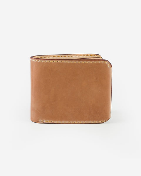 Iron Heart Folding Cordovan Wallet in Natural