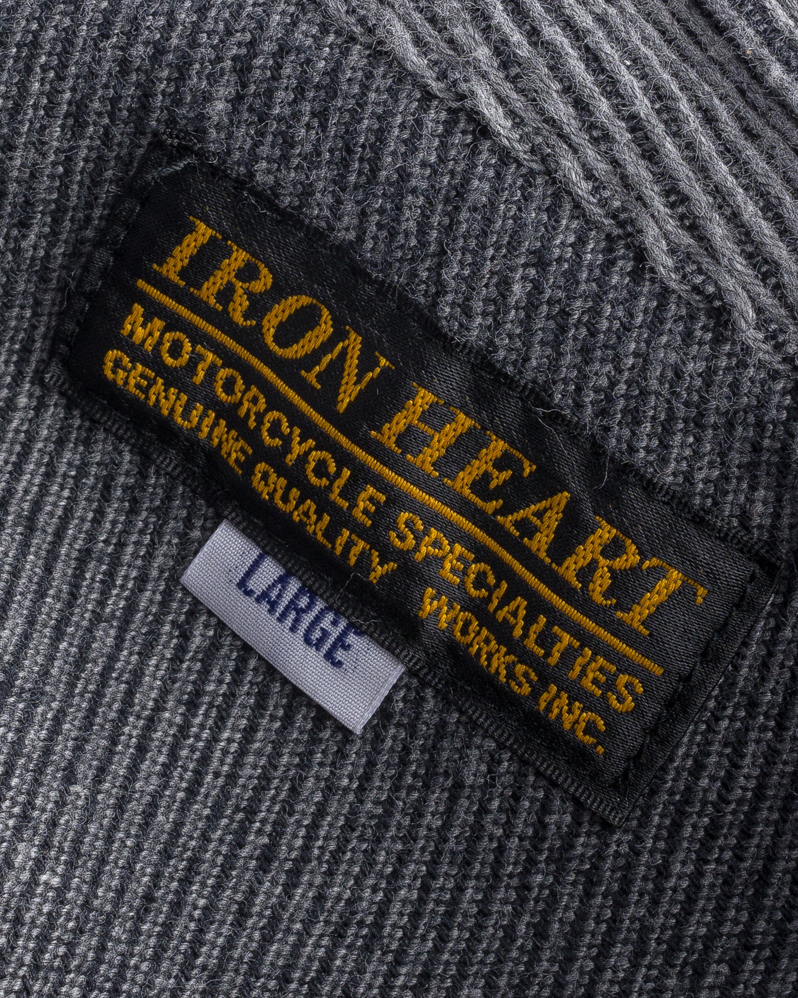 Iron Heart Top Dyed Grey Heavy Kersey Western Shirt