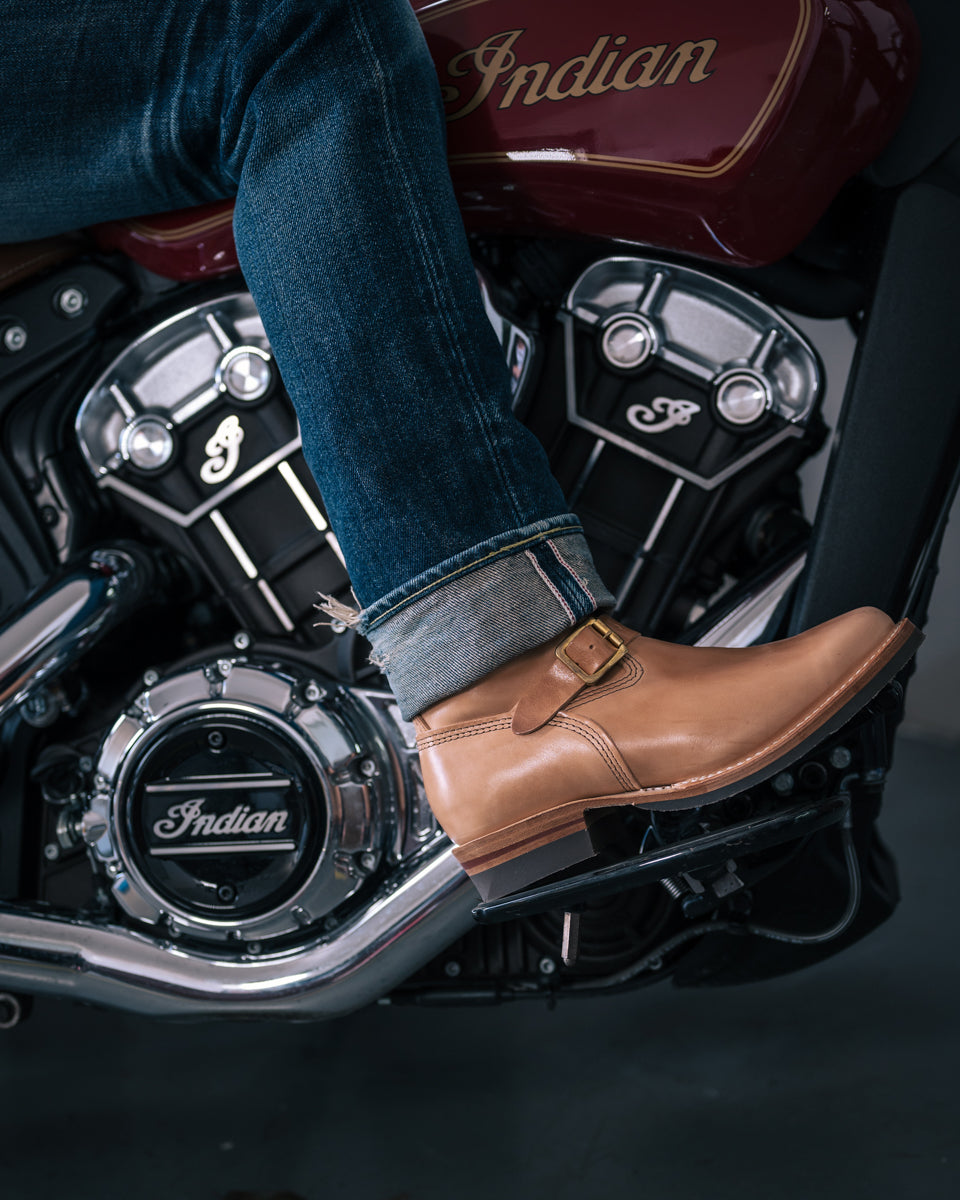 Wesco® - 10" Horsehide  Engineer Boot - Natural. The "Mister Lou"