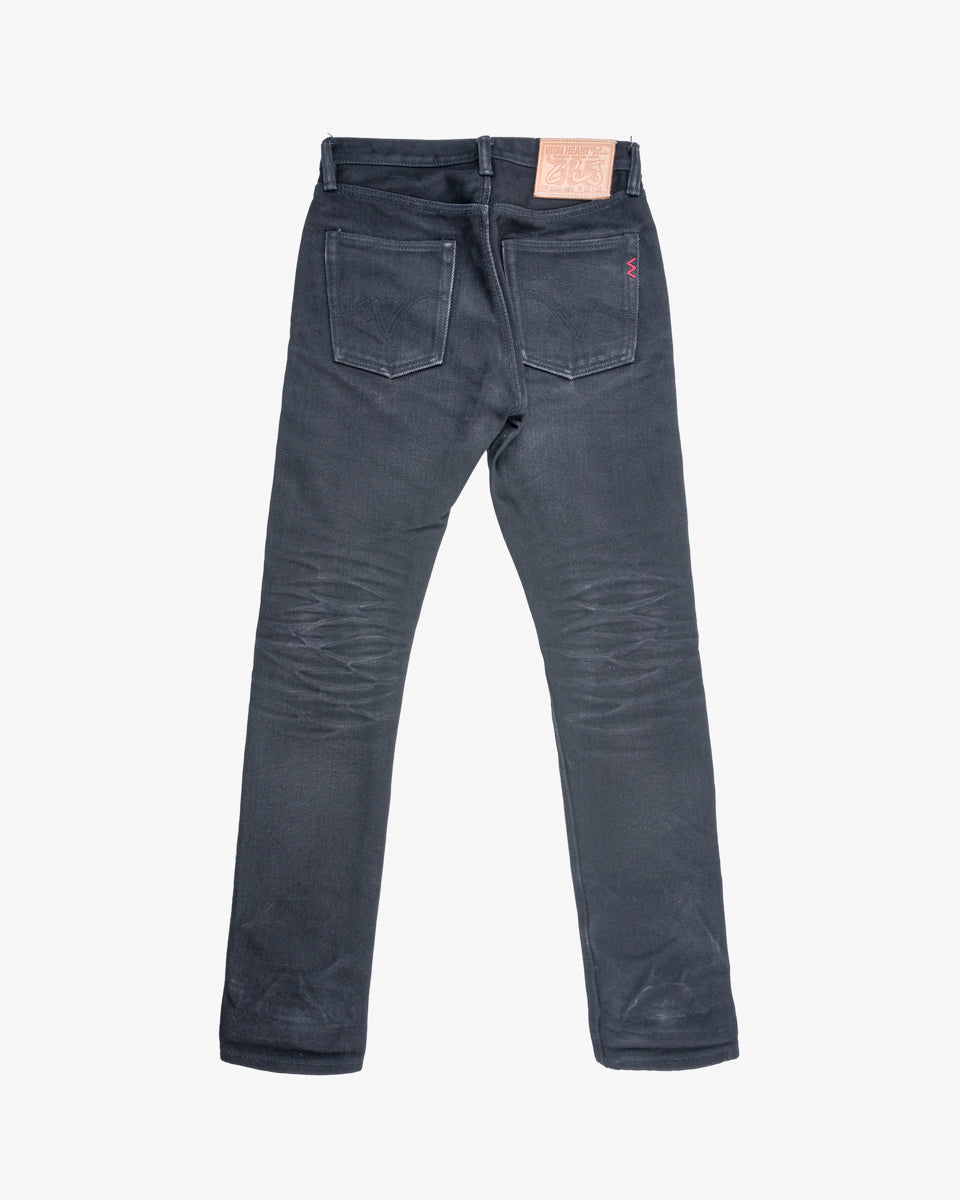 21oz Selvedge Denim Super Slim Cut Jeans -  Superblack (Fades To Grey) (IH-555S-SBG) Tag 30, Hemmed to 32.5''