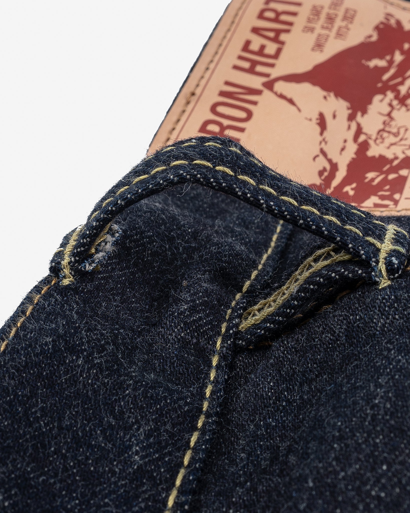 14oz Iron Heart x SJF Selvedge Denim Straight Cut Jeans - Indigo