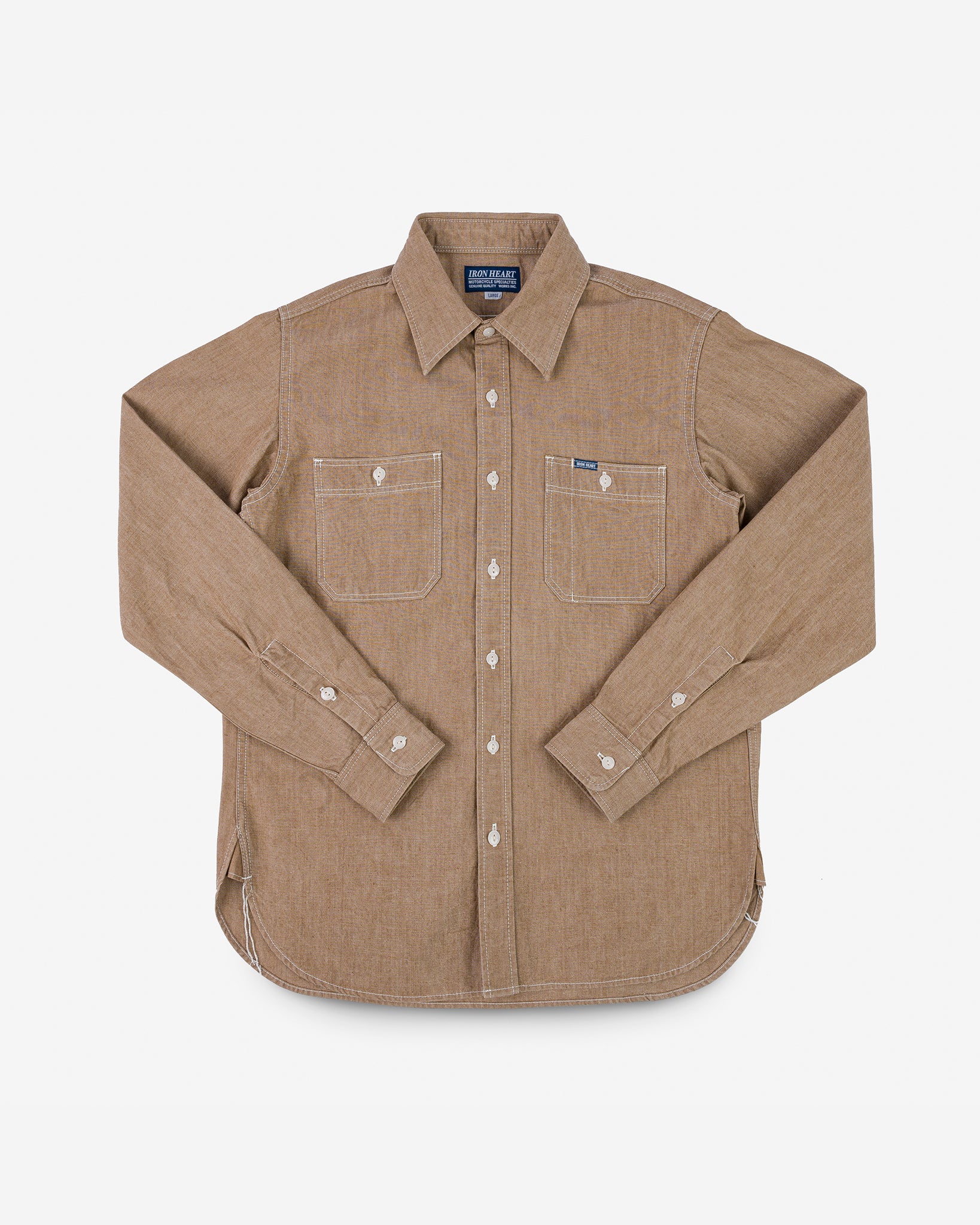 10oz Organic Chambray Work Shirt - Mocha