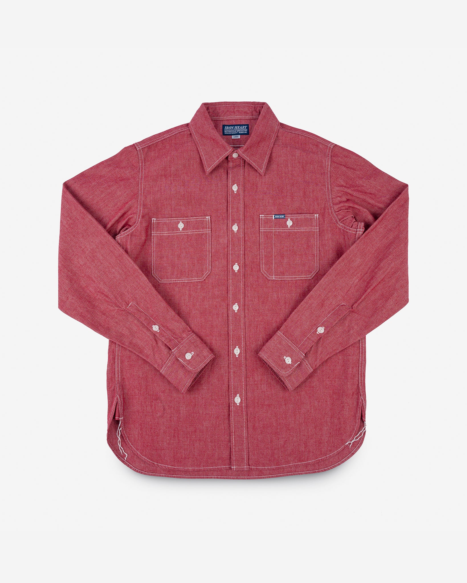 10oz Organic Chambray Work Shirt - Red