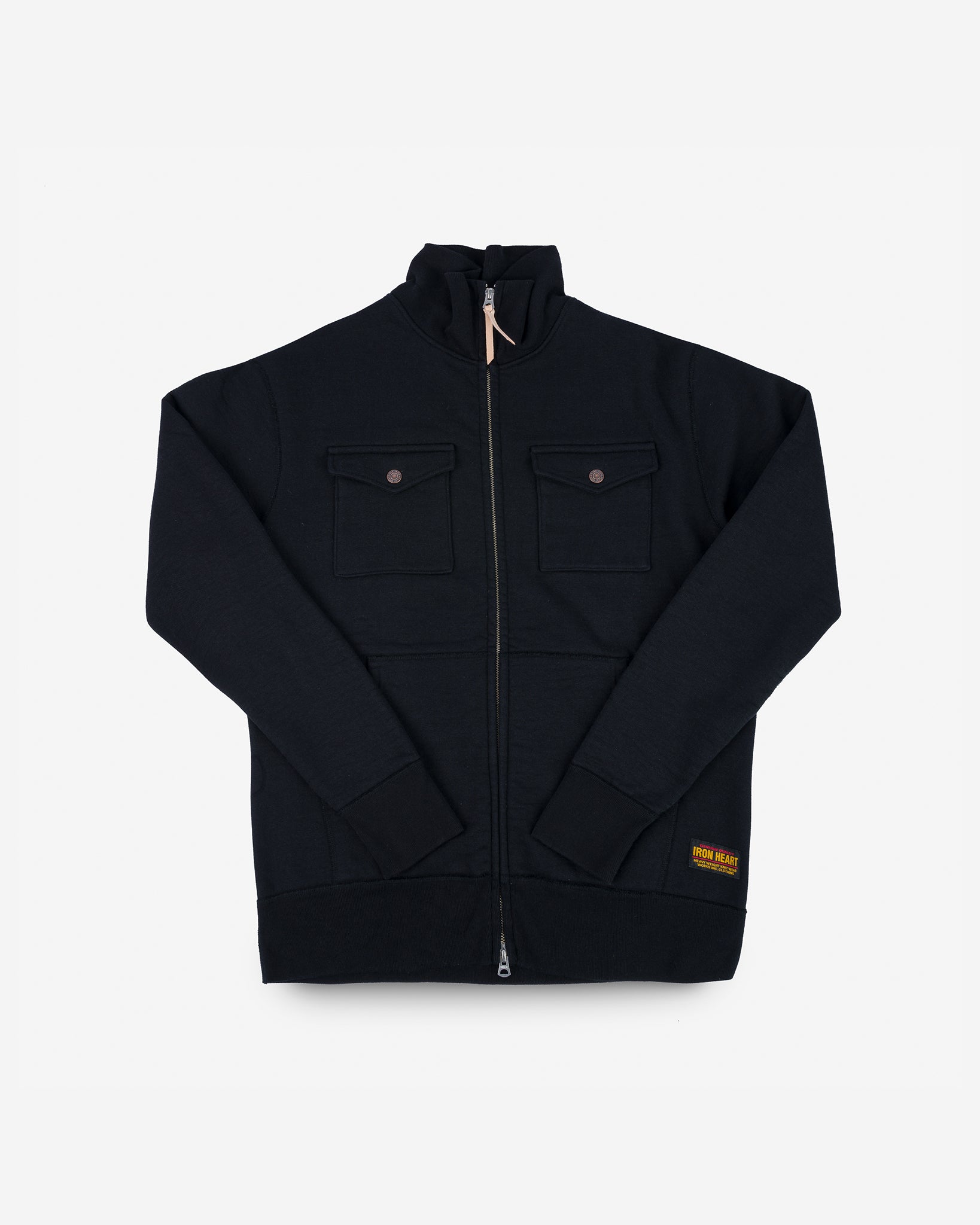 14oz Ultra Heavyweight Loopwheel Sweater Jacket - Black