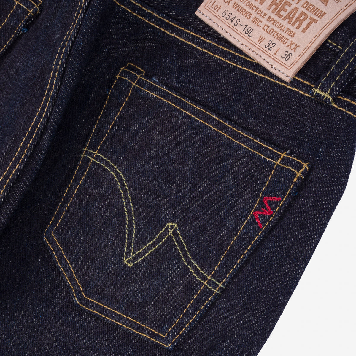 Iron Heart 19oz Left Hand Twill Selvedge Denim Straight Cut Jeans