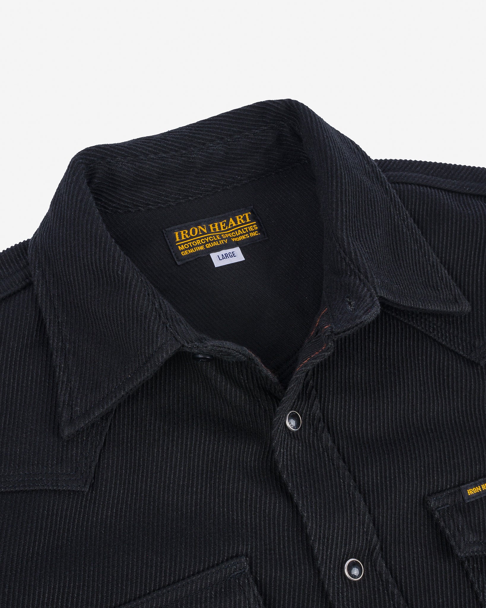 Iron Heart Superblack Heavy Kersey Western Shirt