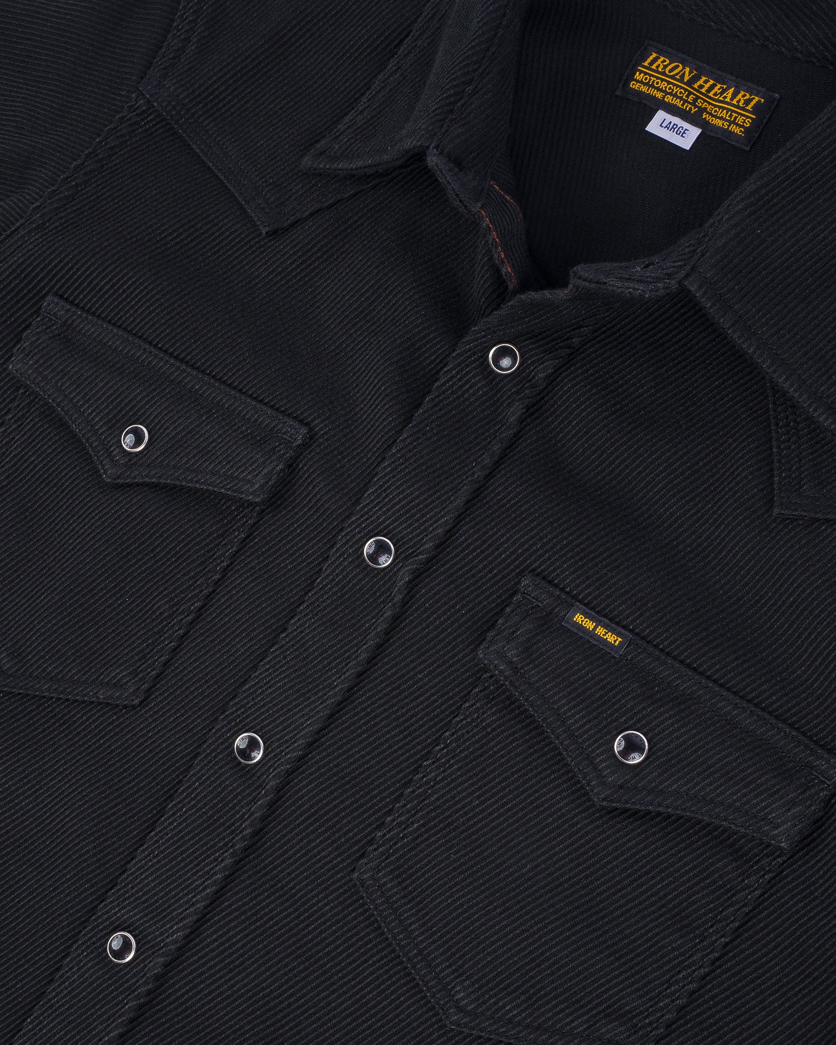 Iron Heart Superblack Heavy Kersey Western Shirt