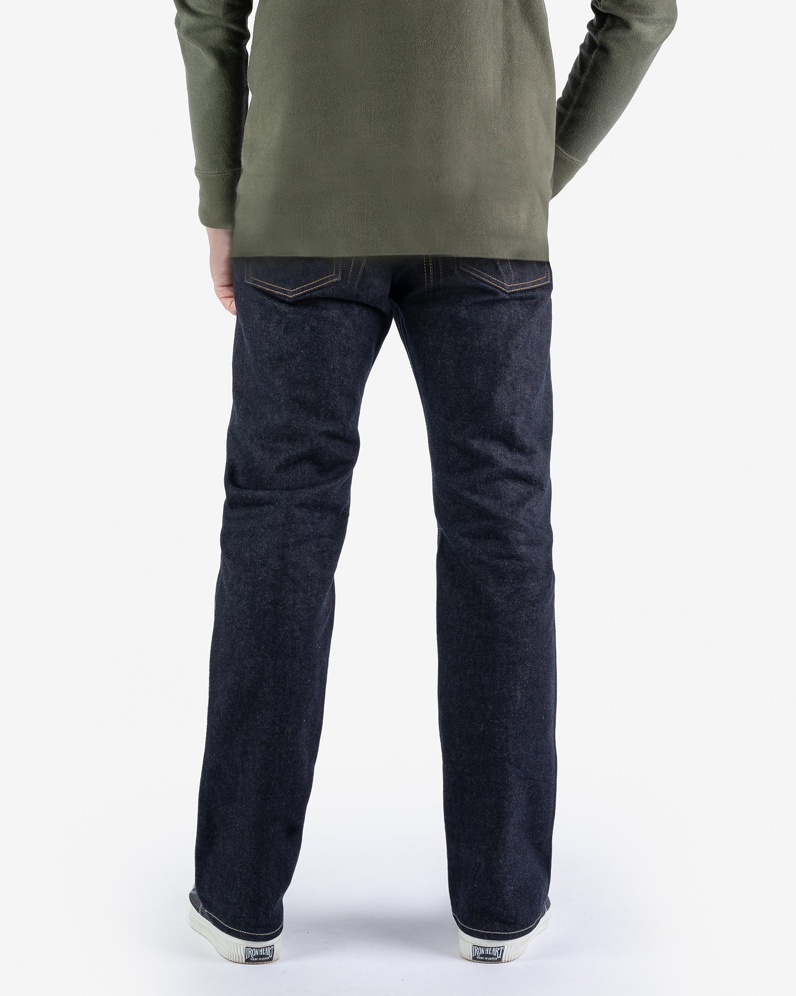 14oz Iron Heart x SJF Selvedge Denim Straight Cut Jeans - Indigo