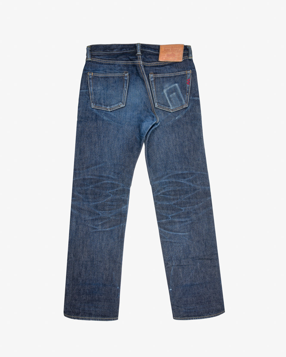 21oz Selvedge Denim Straight Cut Jeans - Indigo (IH-634S) Tag 32, Hemmed to 34.5"