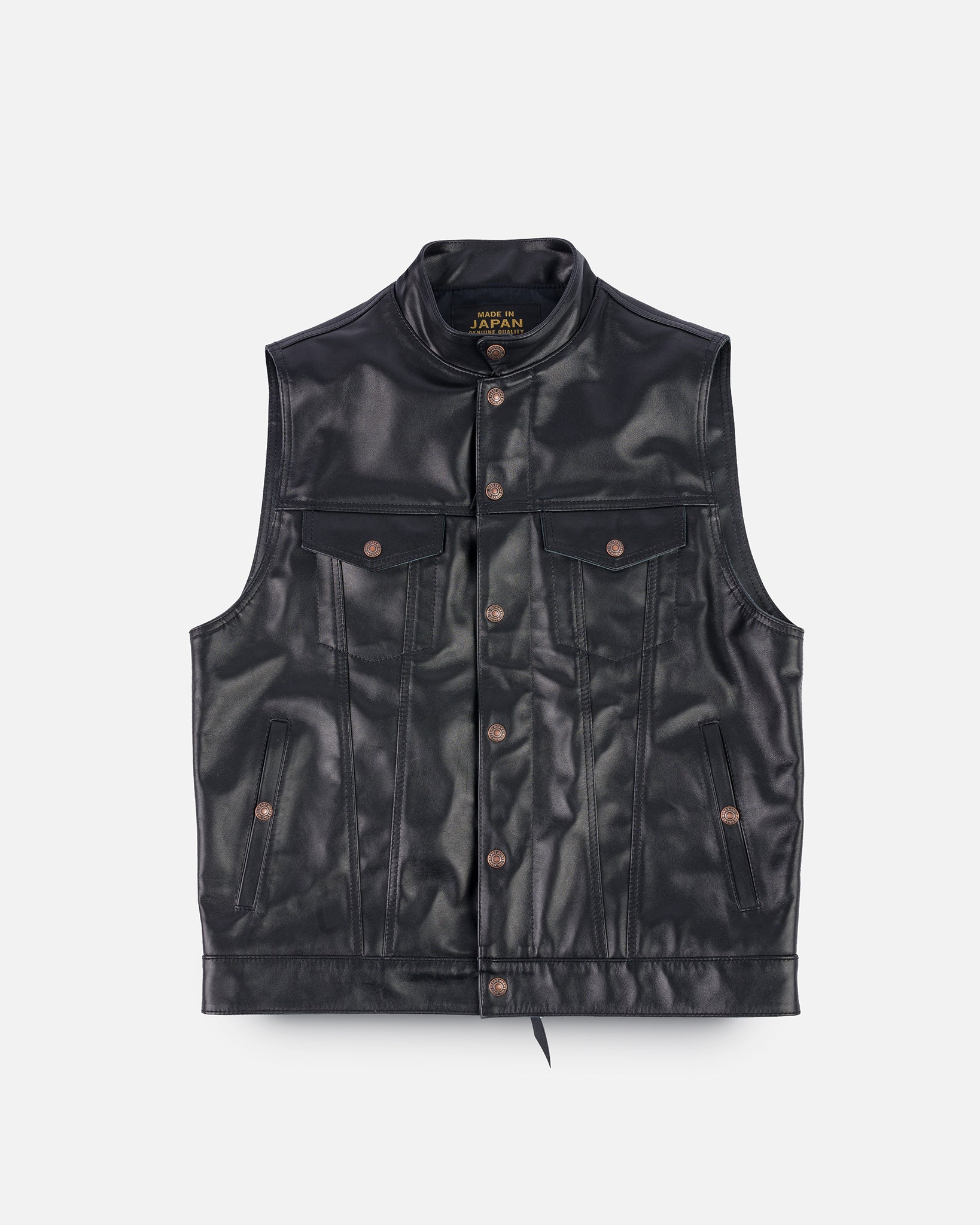 Japanese Steerhide Modified Type III Vest - Black