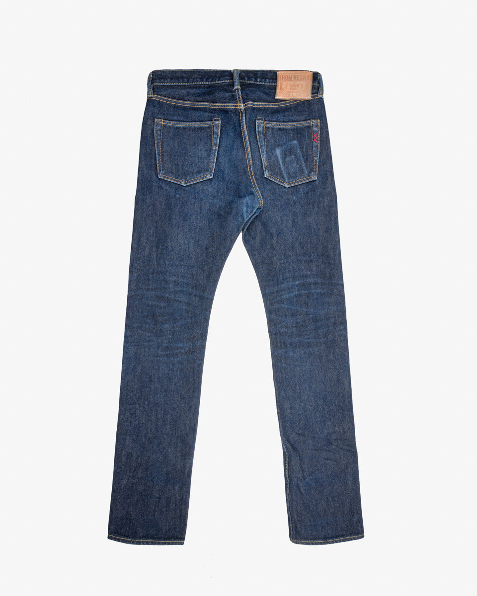 21oz Selvedge Denim Slim Cut Jeans - Indigo (IH-555S-21) Tag 32, Hemmed to 35.0"