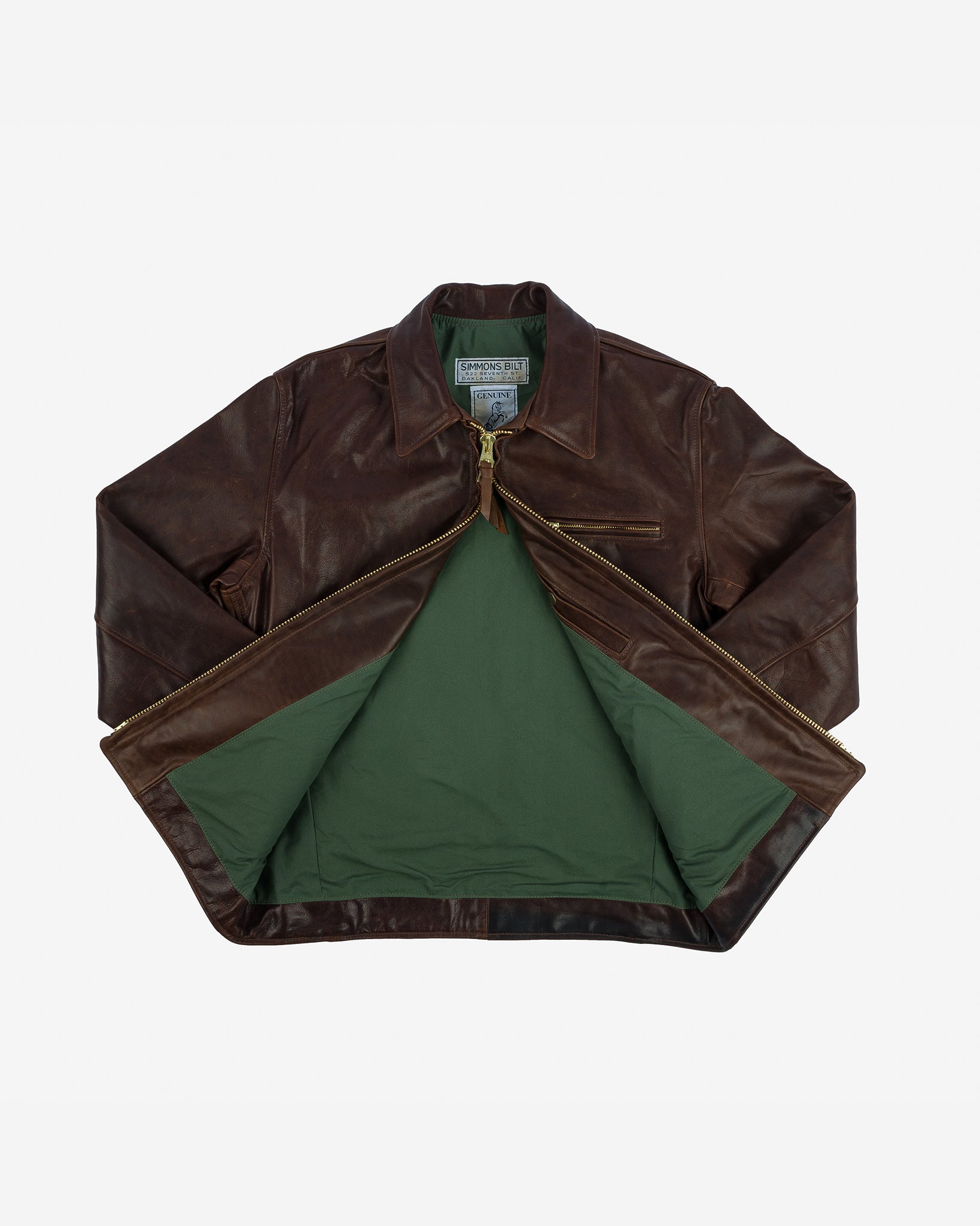 Iron Heart x Simmons Bilt Horsehide Savannah Jacket - Brown