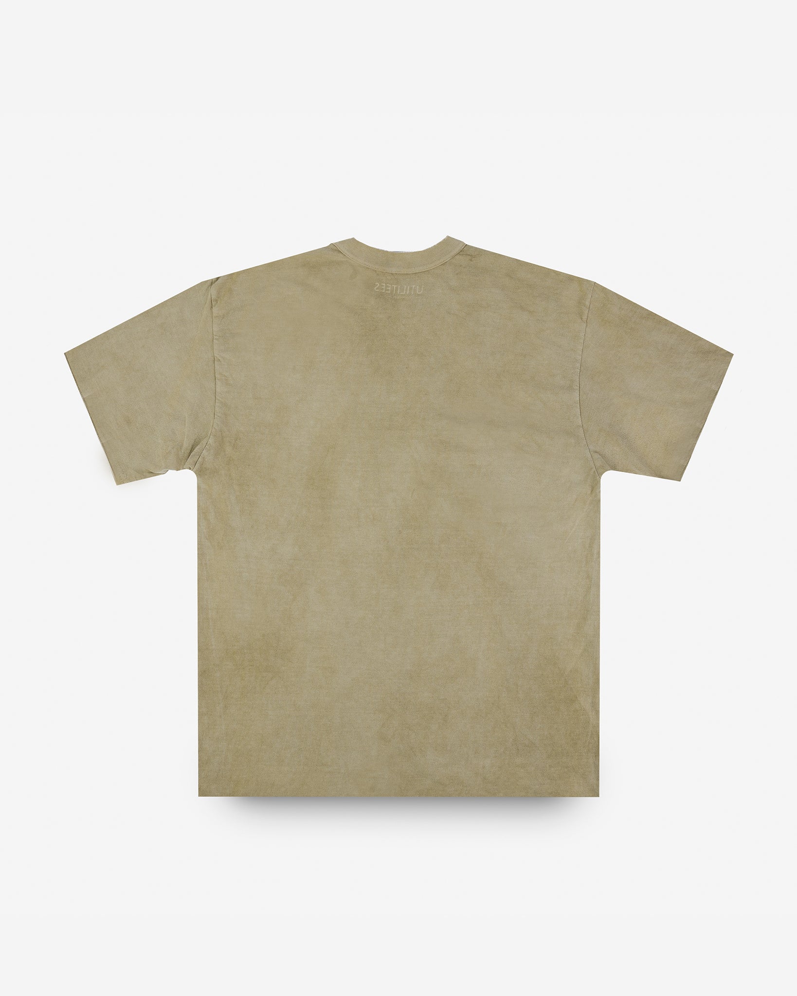 UTILITEES - 5.5oz Loopwheel Crew Neck T-Shirt - Hand Dyed Sage Green