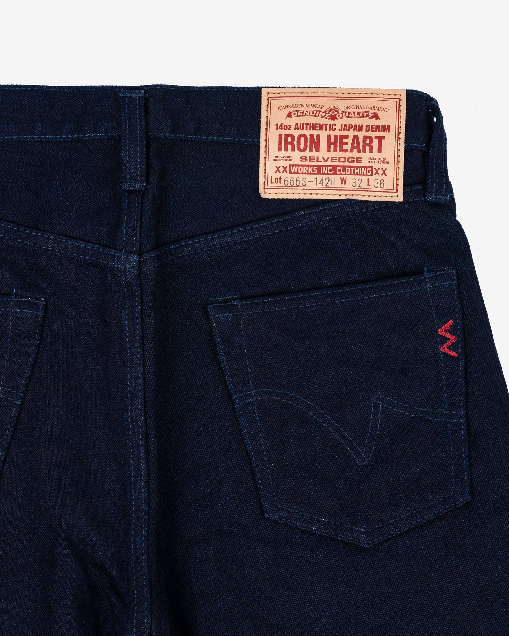 14oz Selvedge Denim Slim Straight Cut Jeans - Indigo/Indigo – Iron