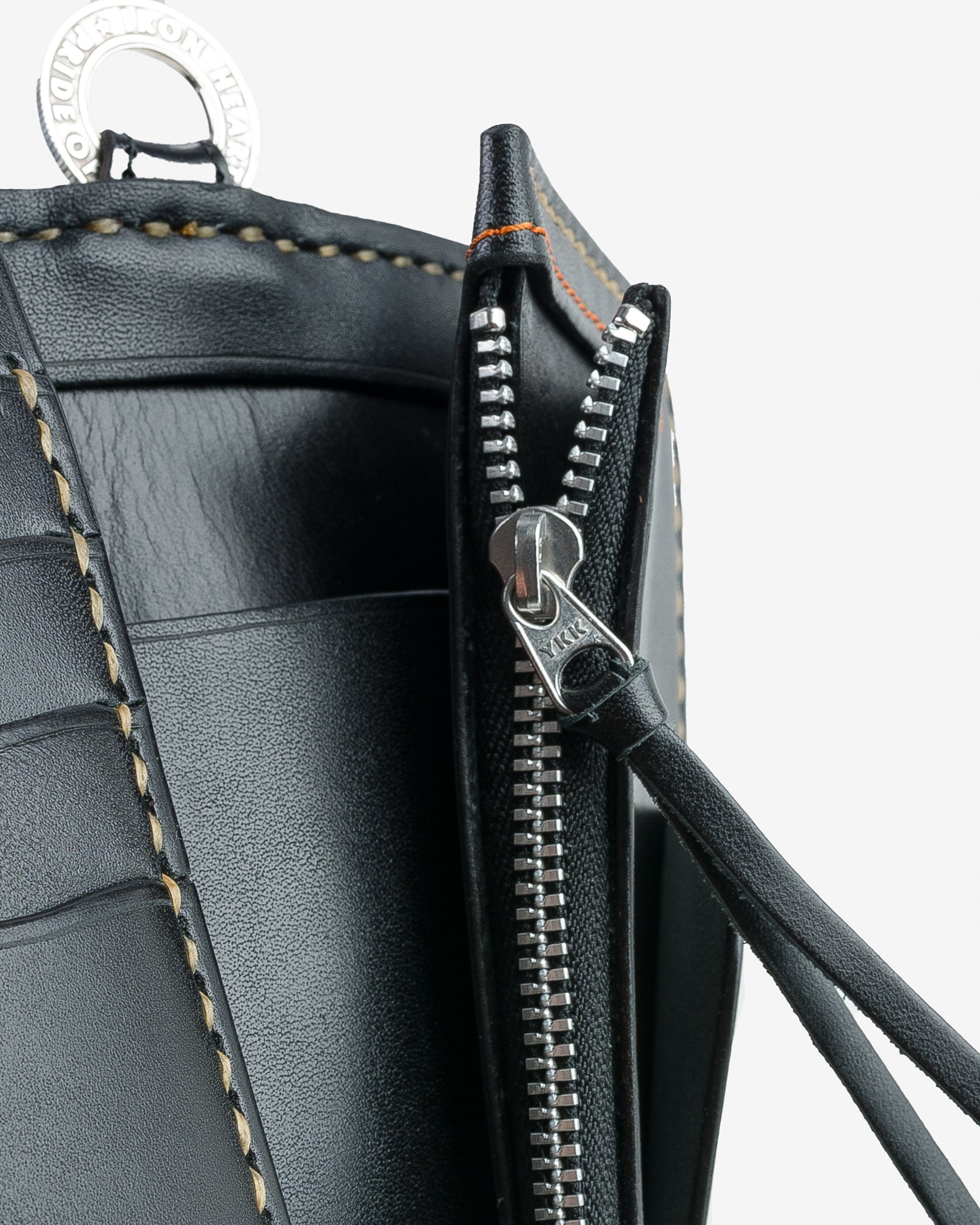 Iron Heart Medium Cordovan Wallet - Black
