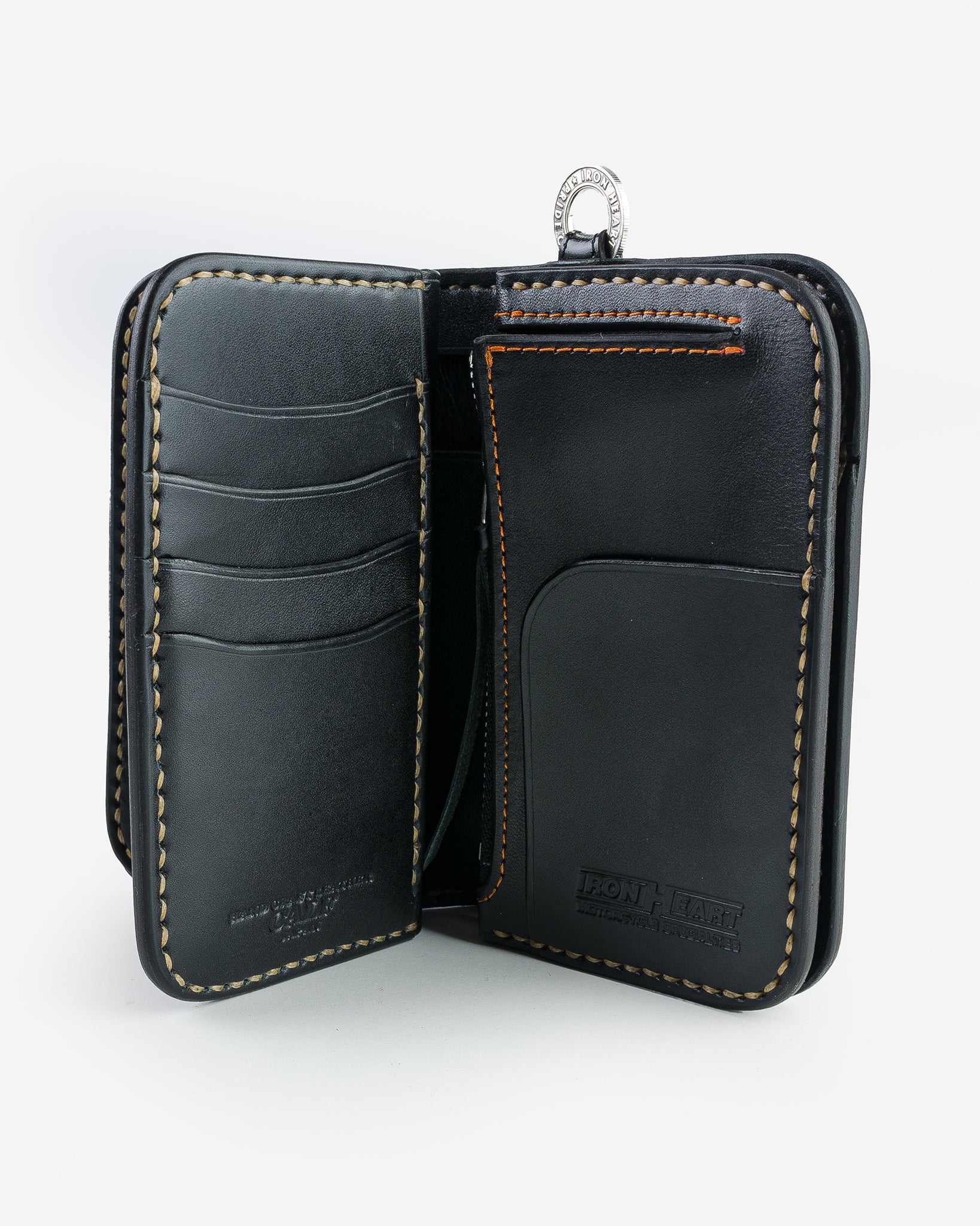 Iron Heart Medium Cordovan Wallet - Black