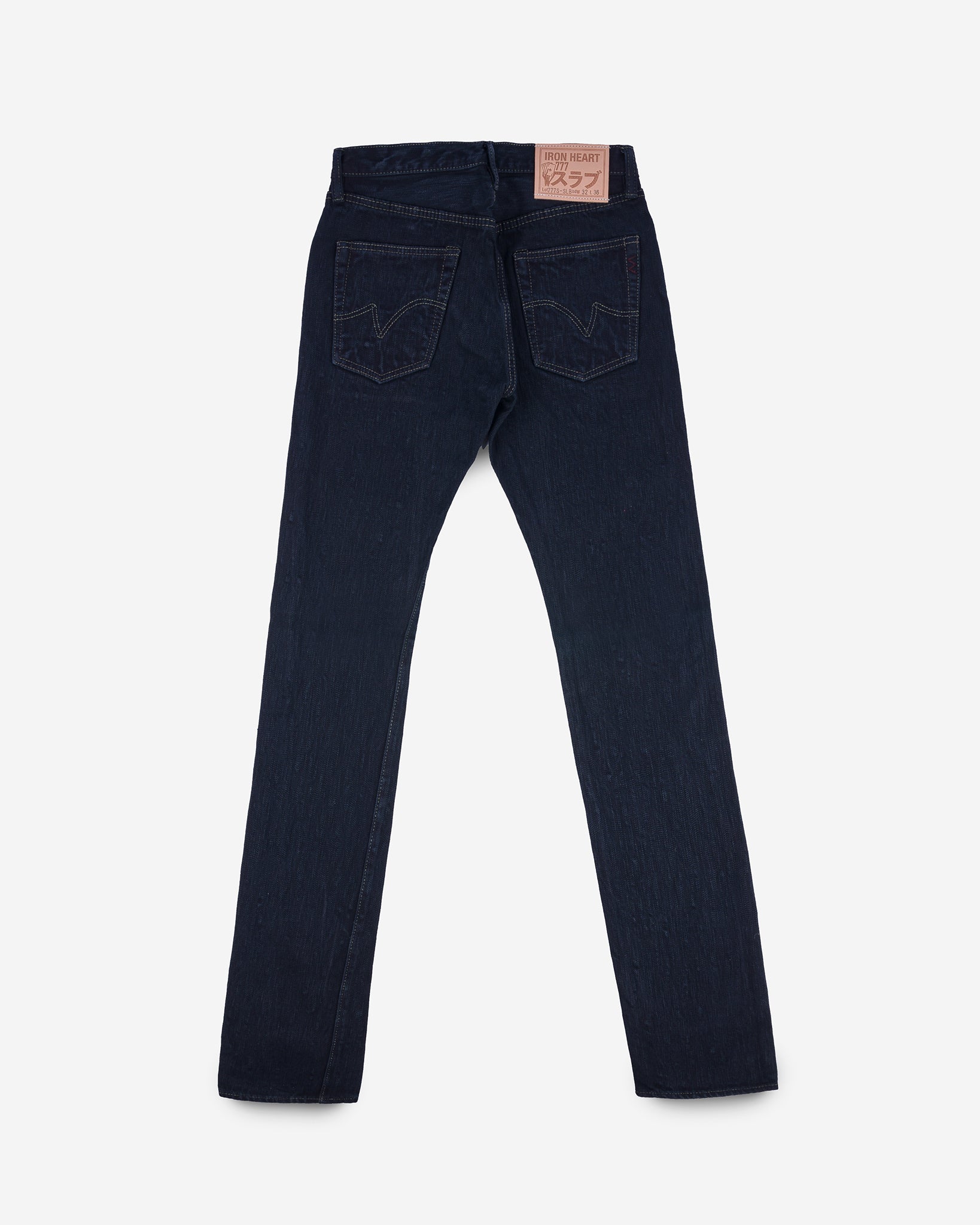 16oz Slubby Selvedge Denim Slim Tapered Cut Jeans - Indigo