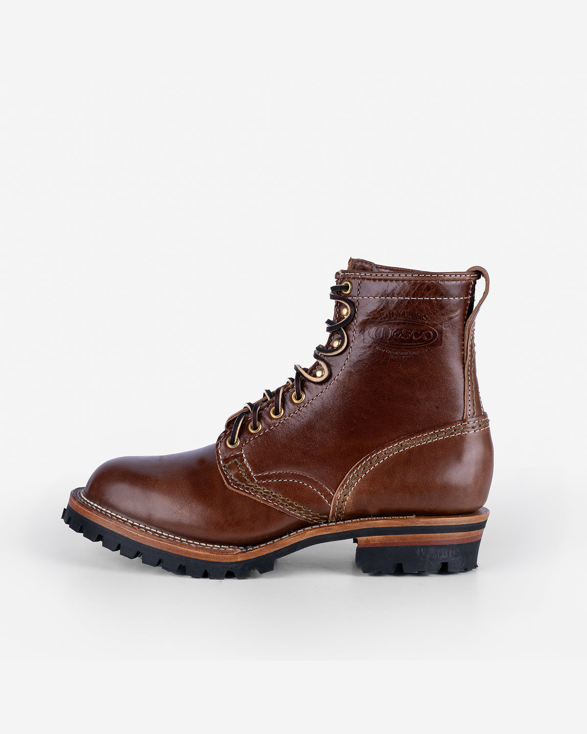 Bottes Wesco Jobmaster Homme - Cuir Marron Foncé - Pointure UK 8.5 / EU 42.5 - Occasion Parfait état