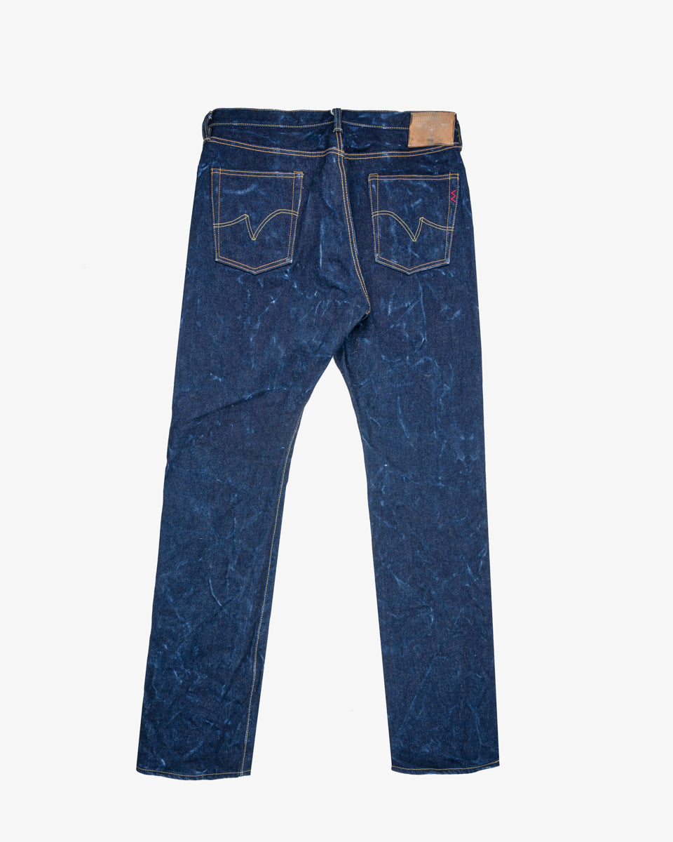 21/23oz Ultra Heavy Raw Selvedge Denim Slim Cut Jeans - Indigo (IH-555s-UHR) Tag 40, Hemmed to 35.5"