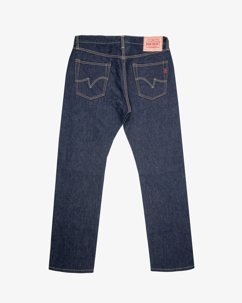 14oz Selvedge Denim Slim Straight Cut Jeans - Indigo (IH-666s-142) Tag 36, Hemmed to 31.5"