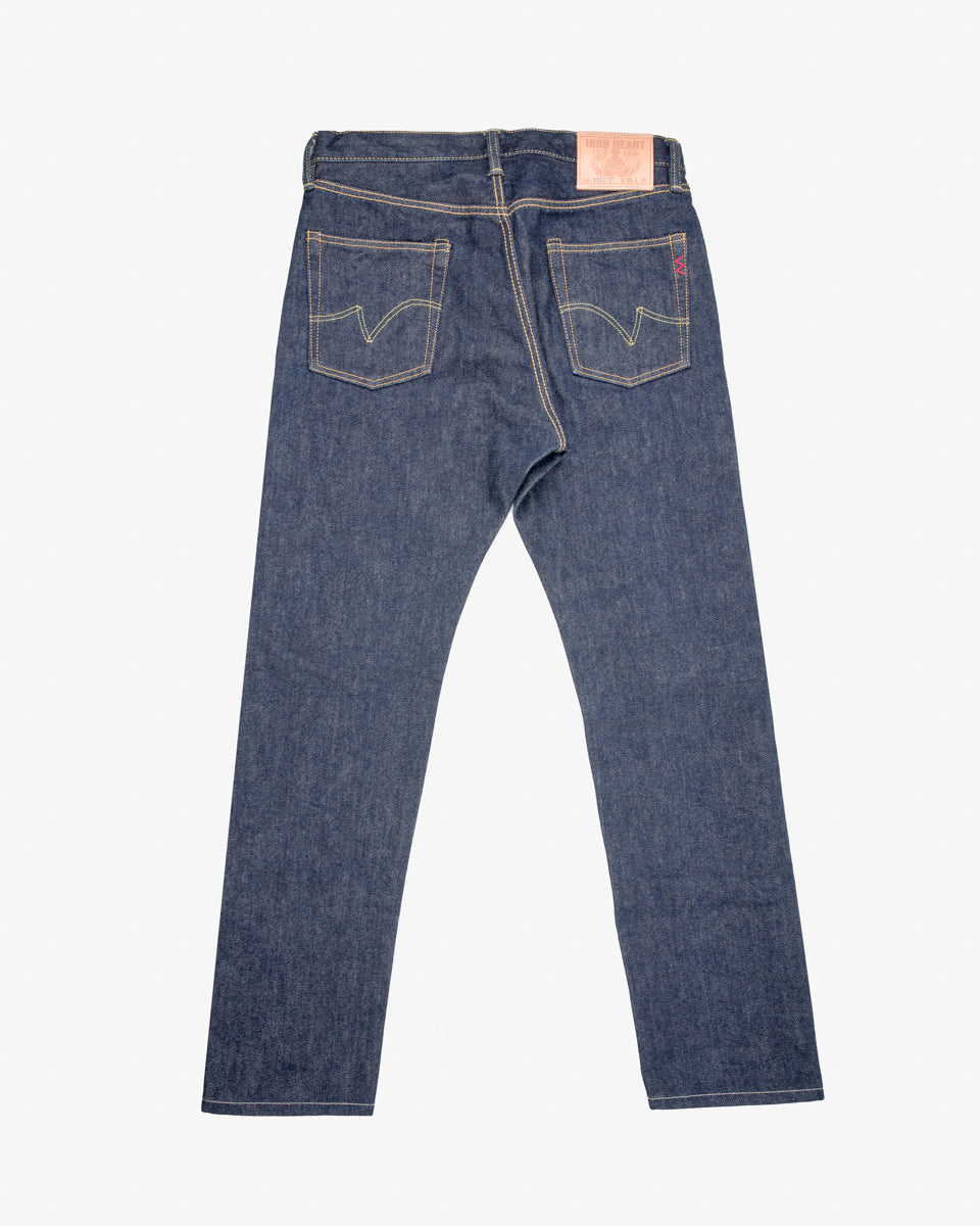 21oz Selvedge Denim Medium/High Rise Tapered Cut Jeans - Indigo (IH-888S-21) Tag 36, Hemmed to 33.0''
