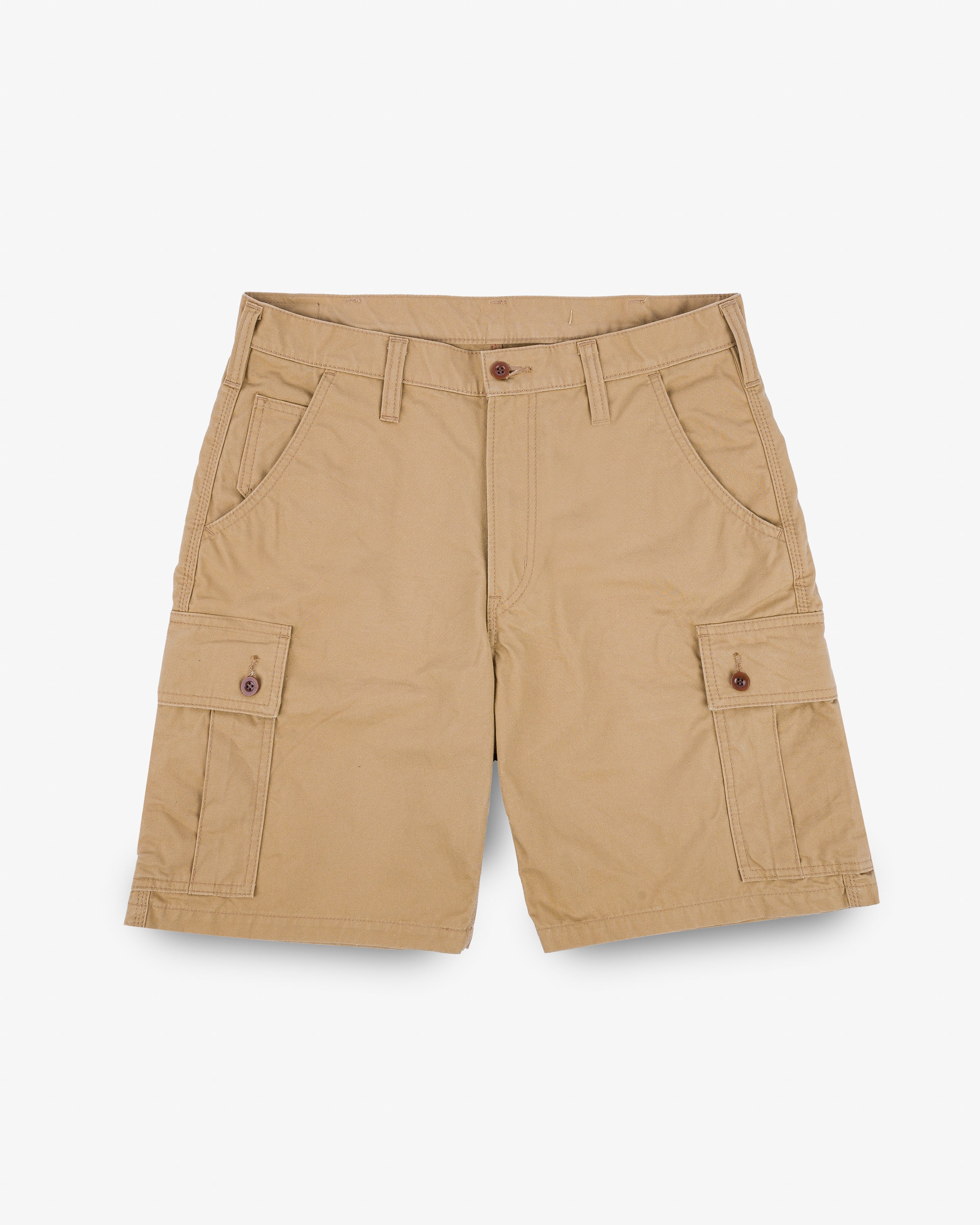 9oz Canvas Military Cargo Shorts - Beige