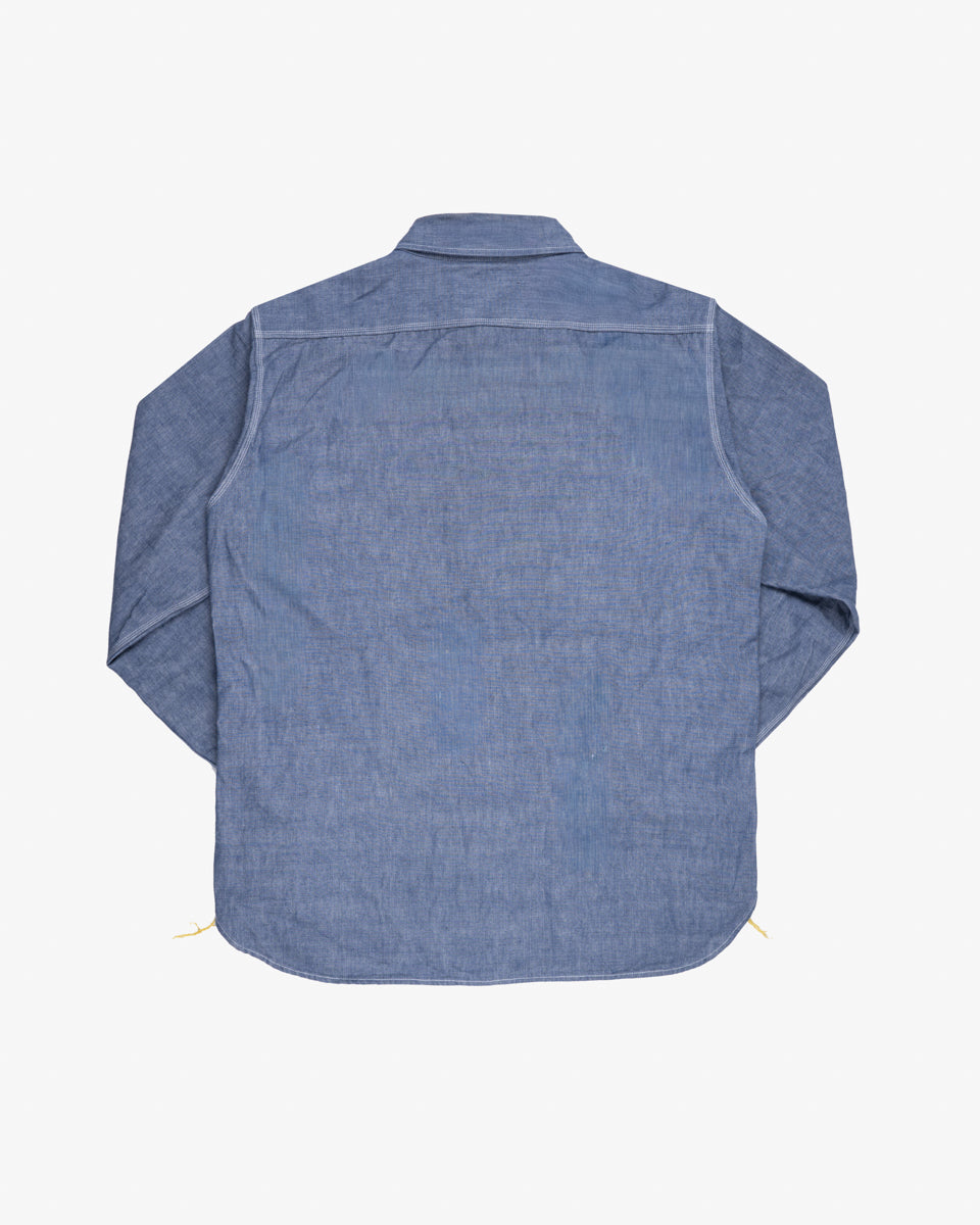 10oz Selvedge Chambray Work Shirt - Blue (IHSH-21-BLU) Size XXXL
