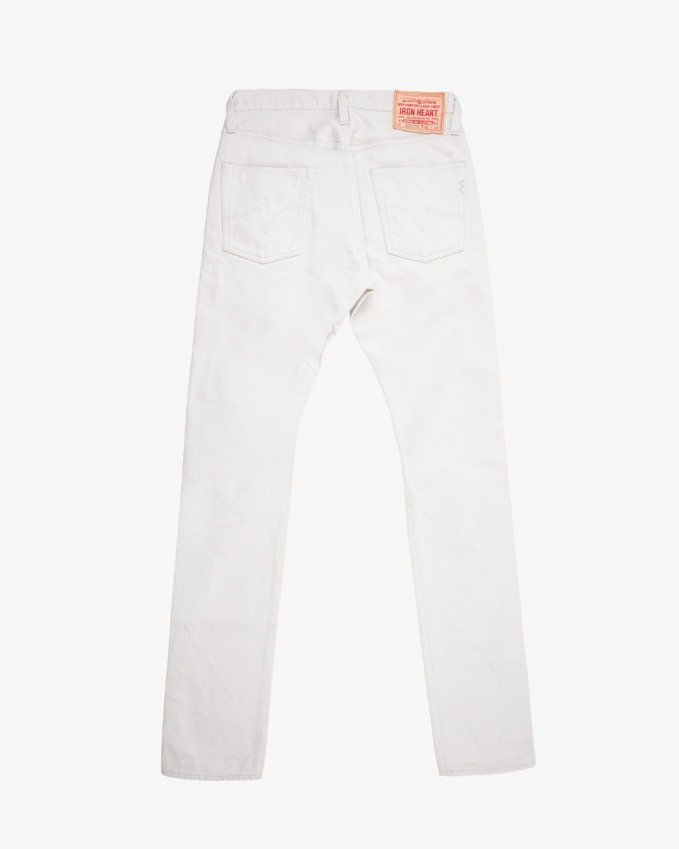14oz Cotton Piqué Slim Cut Jeans - Ecru (IH-555-PIQ) Tag 32, Hemmed to 35.5"