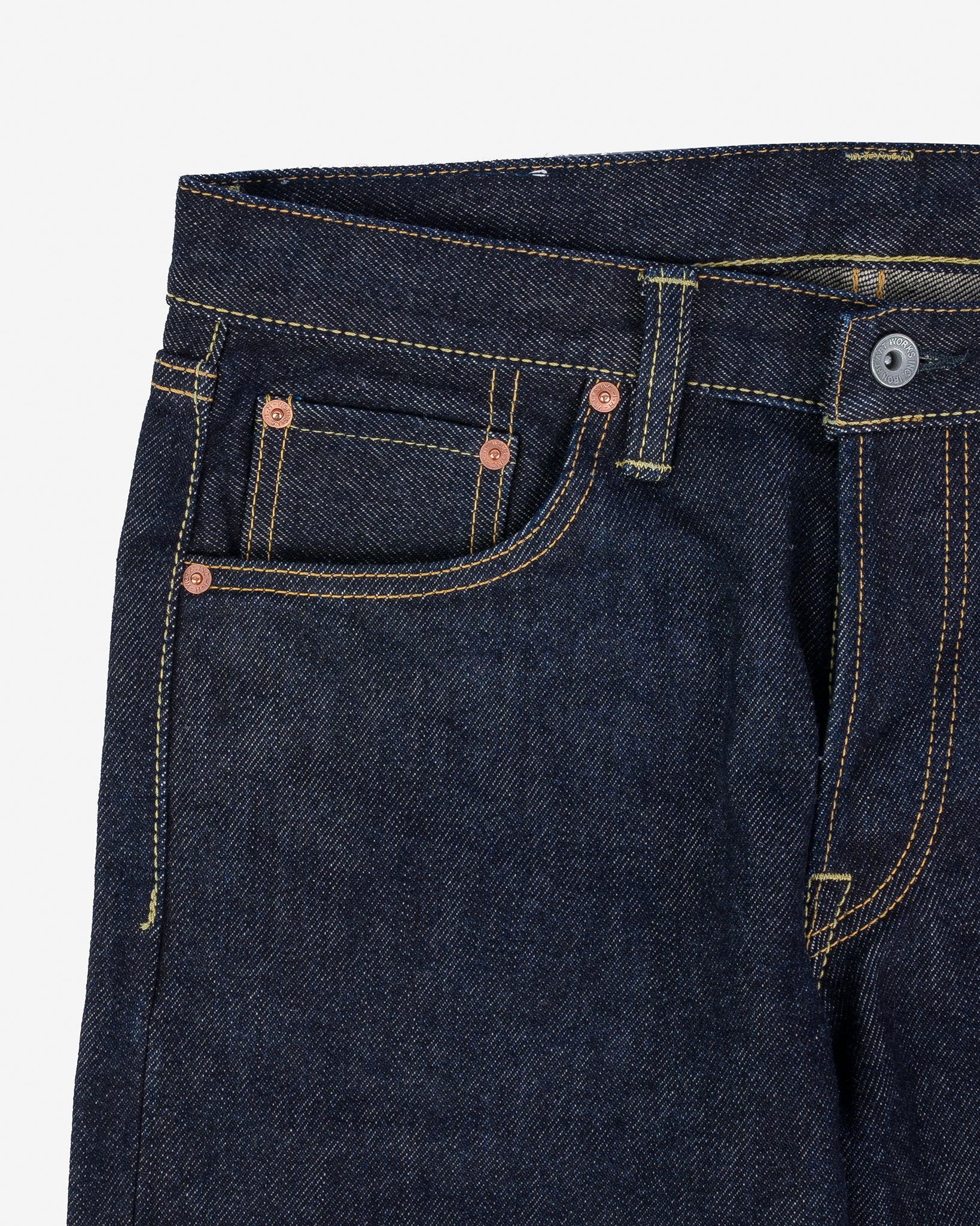 Iron Heart 21oz Selvedge Denim Slim Tapered Jeans - Indigo